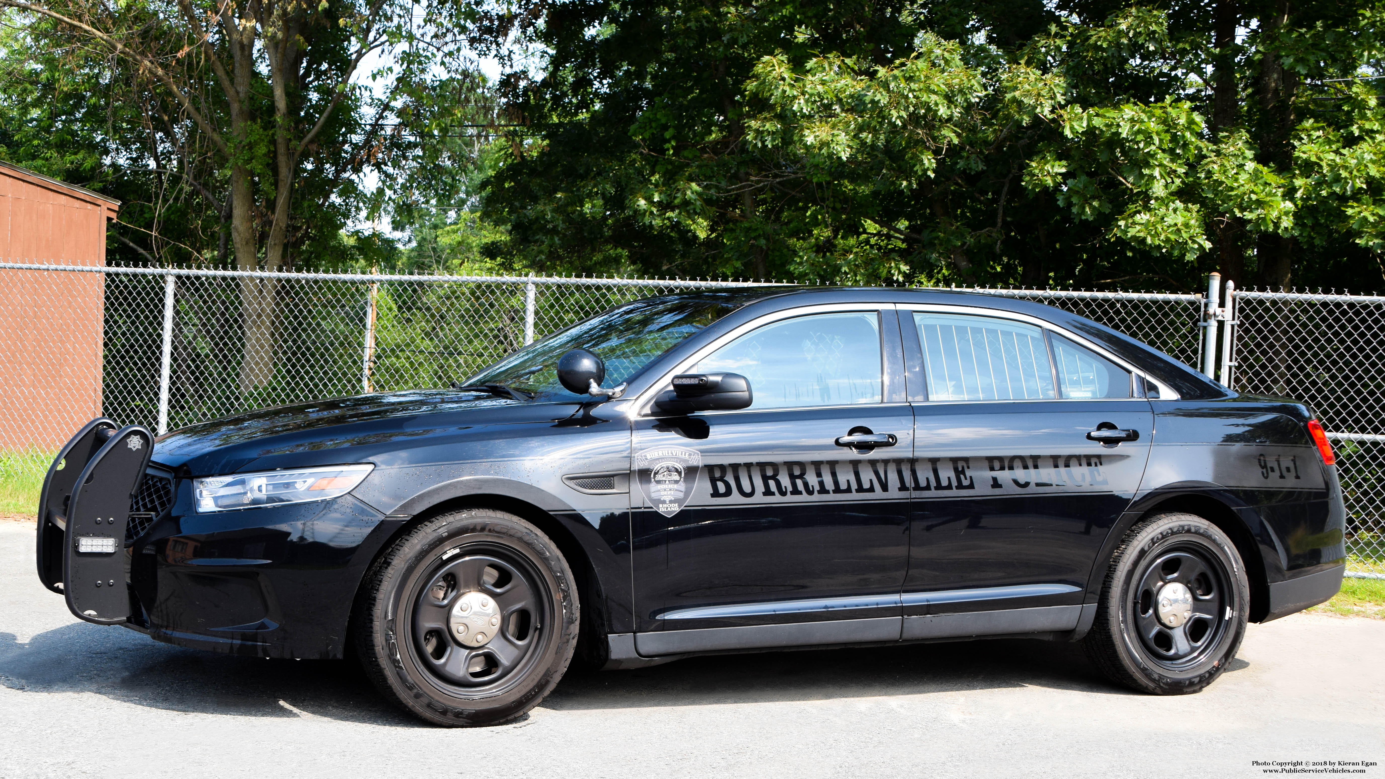 A photo  of Burrillville Police
            Cruiser 22, a 2018 Ford Police Interceptor Sedan             taken by Kieran Egan