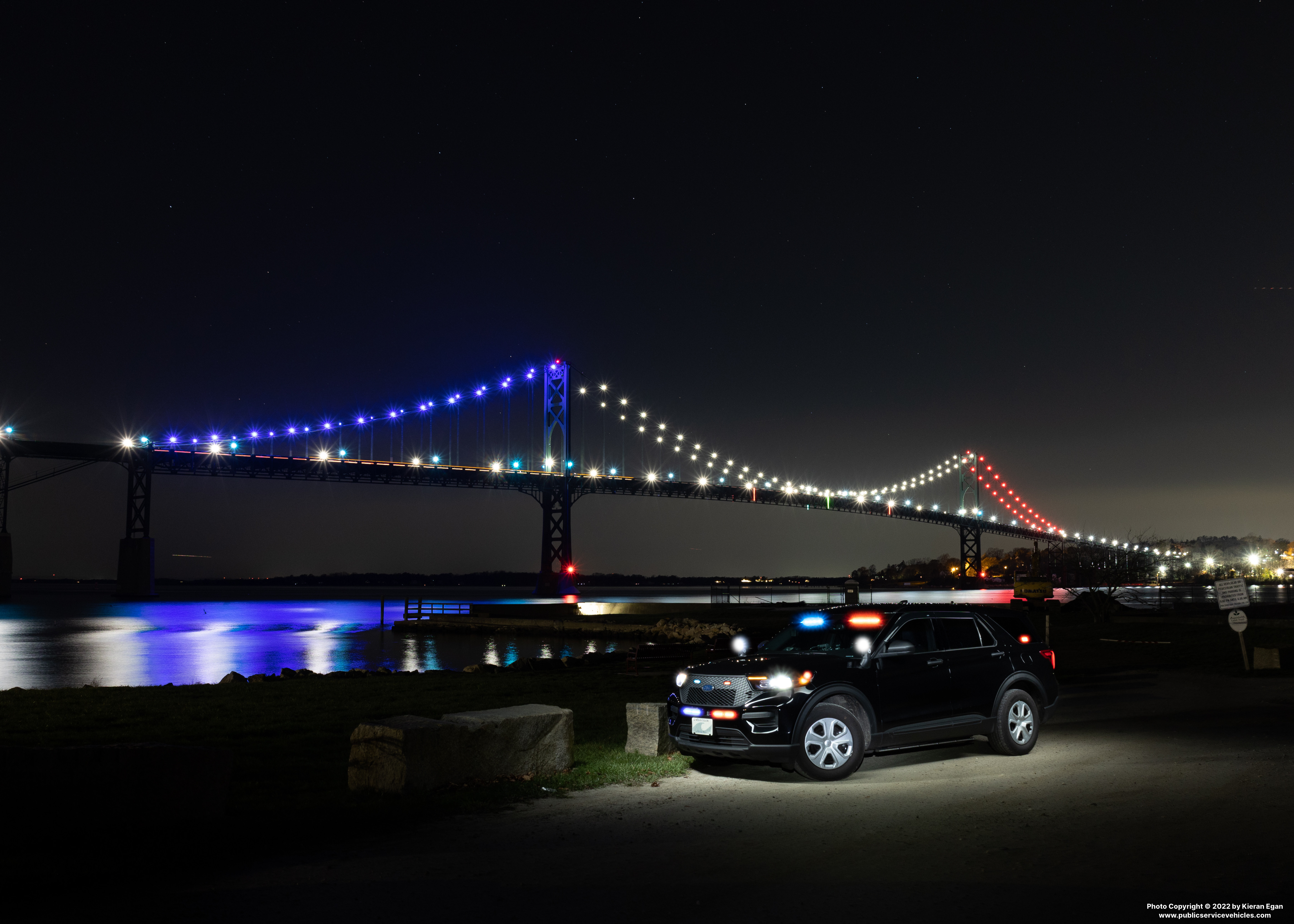 A photo  of Portsmouth Police
            Cruiser 7197, a 2021 Ford Police Interceptor Utility             taken by Kieran Egan
