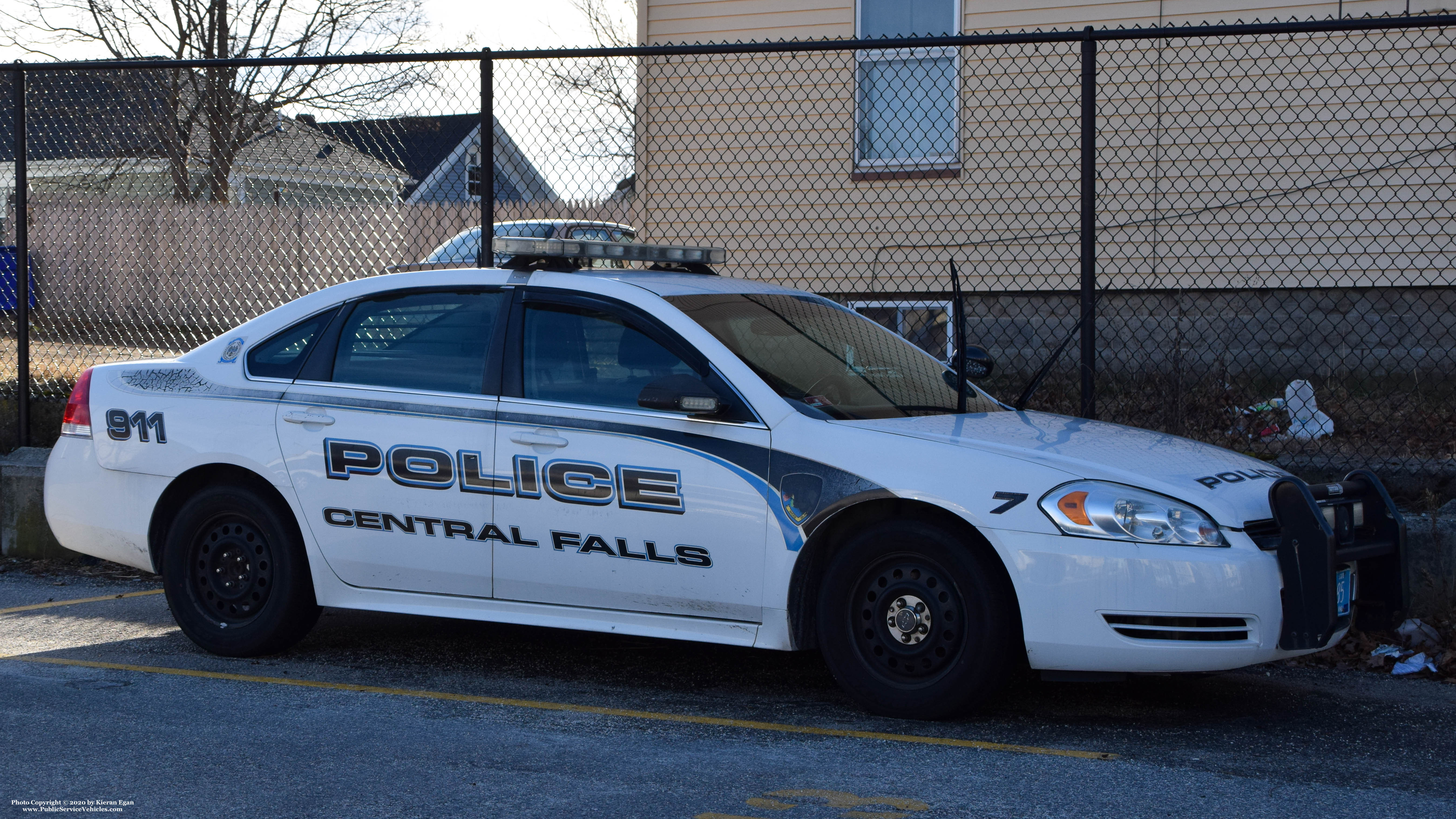 A photo  of Central Falls Police
            Patrol Car 7, a 2012 Chevrolet Impala             taken by Kieran Egan