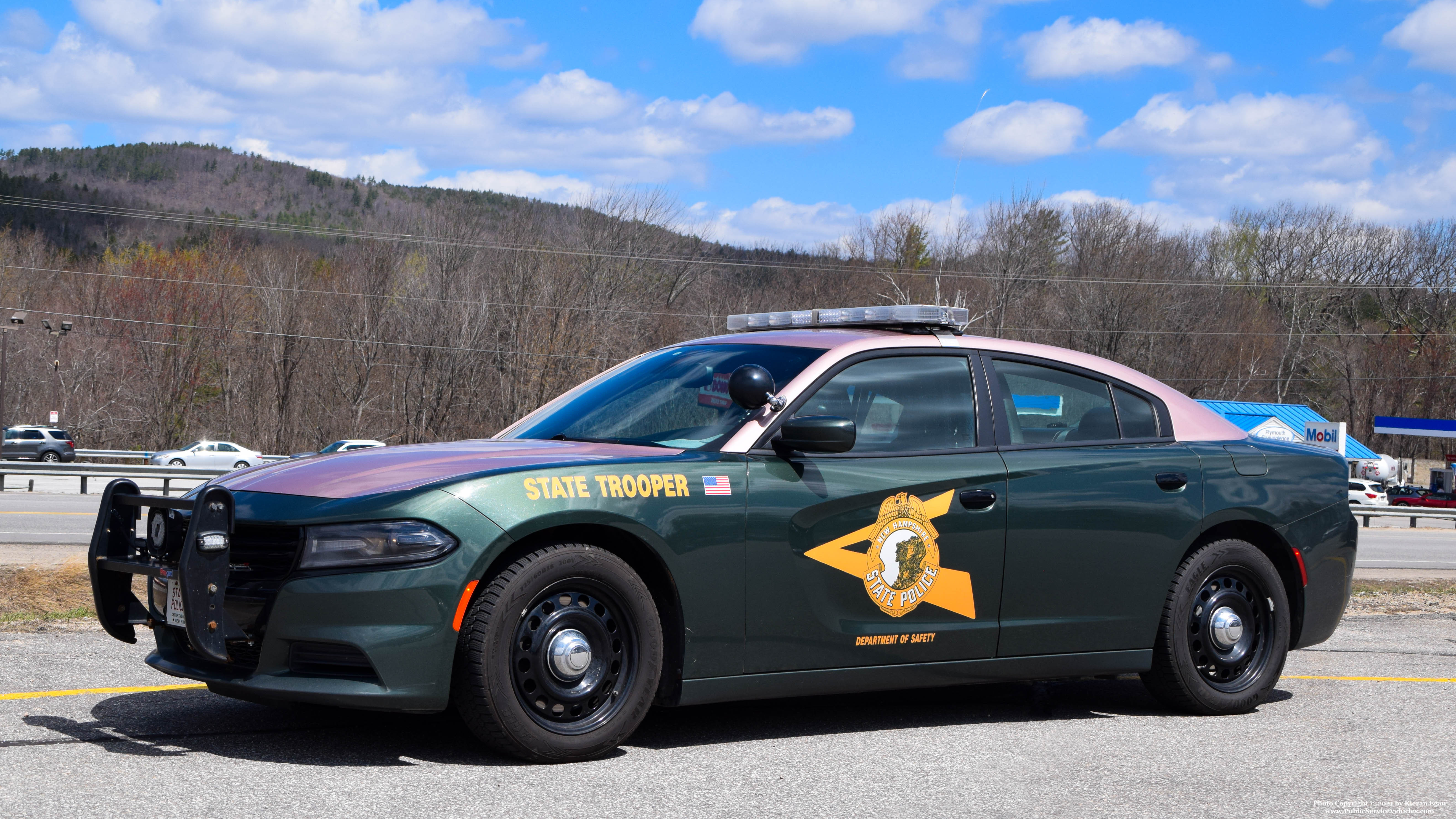 A photo  of New Hampshire State Police
            Cruiser 518, a 2015-2019 Dodge Charger             taken by Kieran Egan