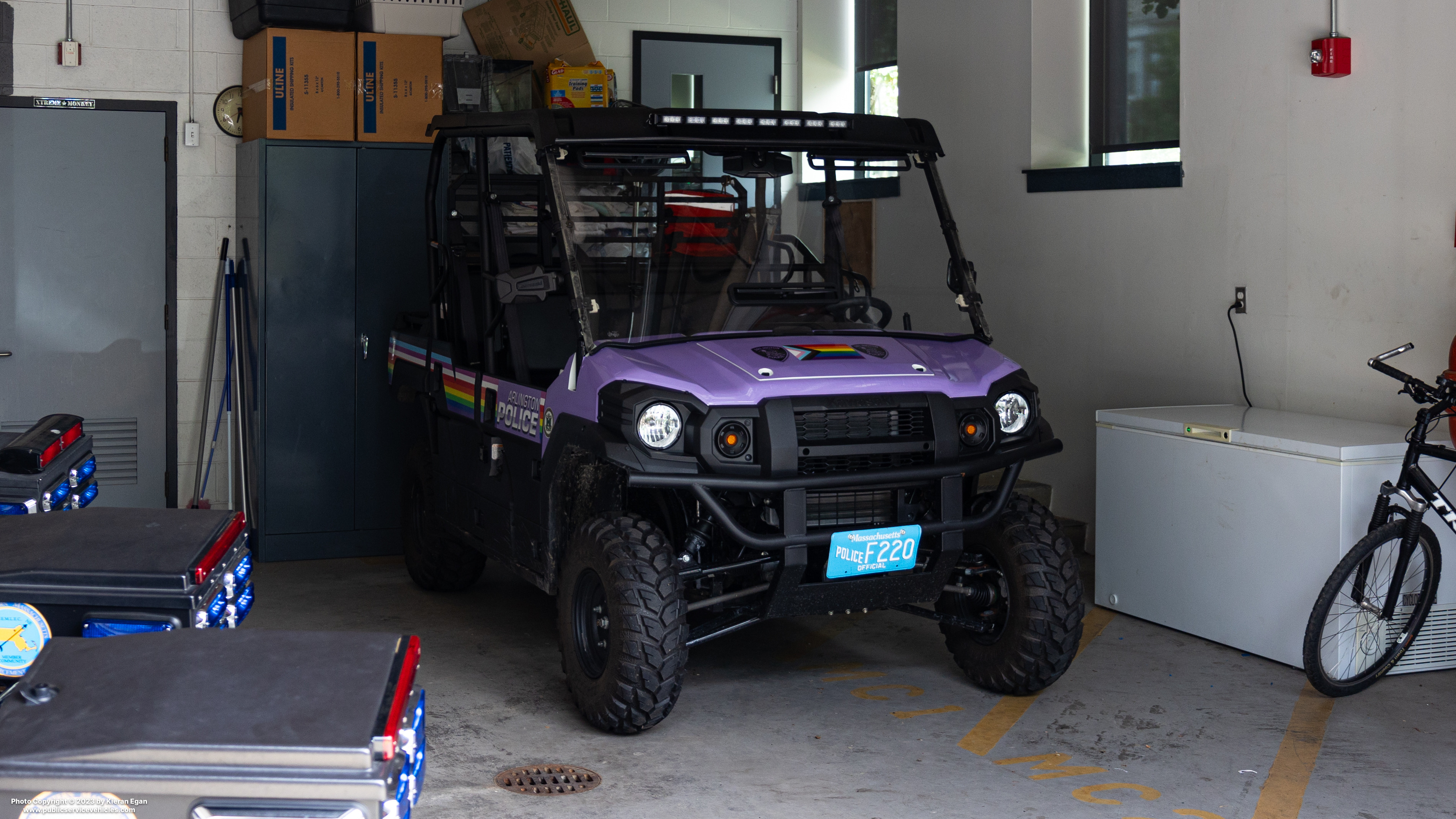 A photo  of Arlington Police
            UTV, a 2020 Kawasaki KAF820             taken by Kieran Egan
