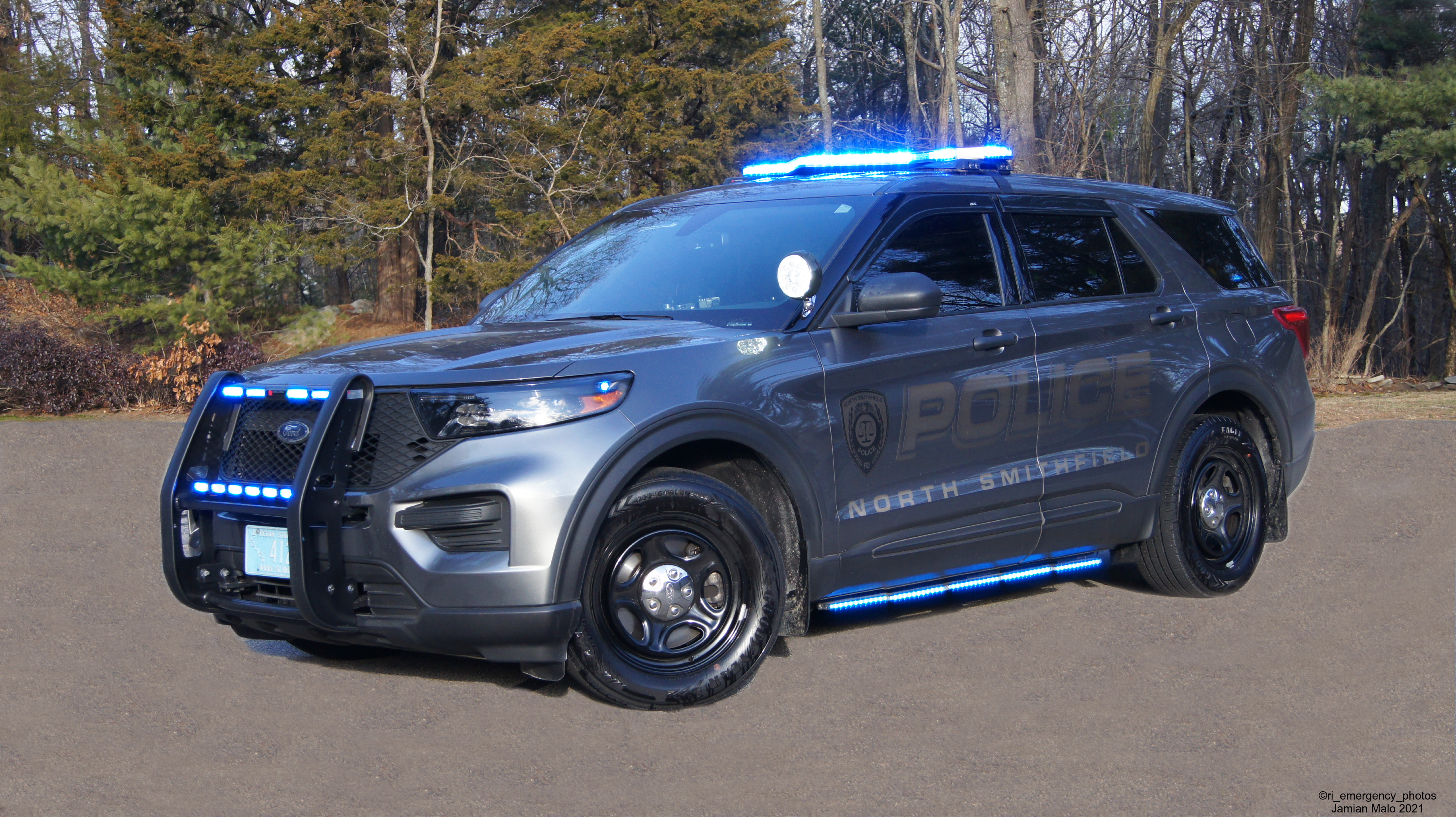 A photo  of North Smithfield Police
            Cruiser 4127, a 2020 Ford Police Interceptor Utility             taken by Jamian Malo