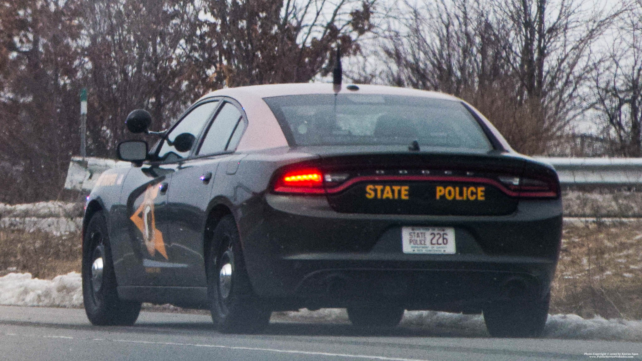 A photo  of New Hampshire State Police
            Cruiser 226, a 2015-2019 Dodge Charger             taken by Kieran Egan