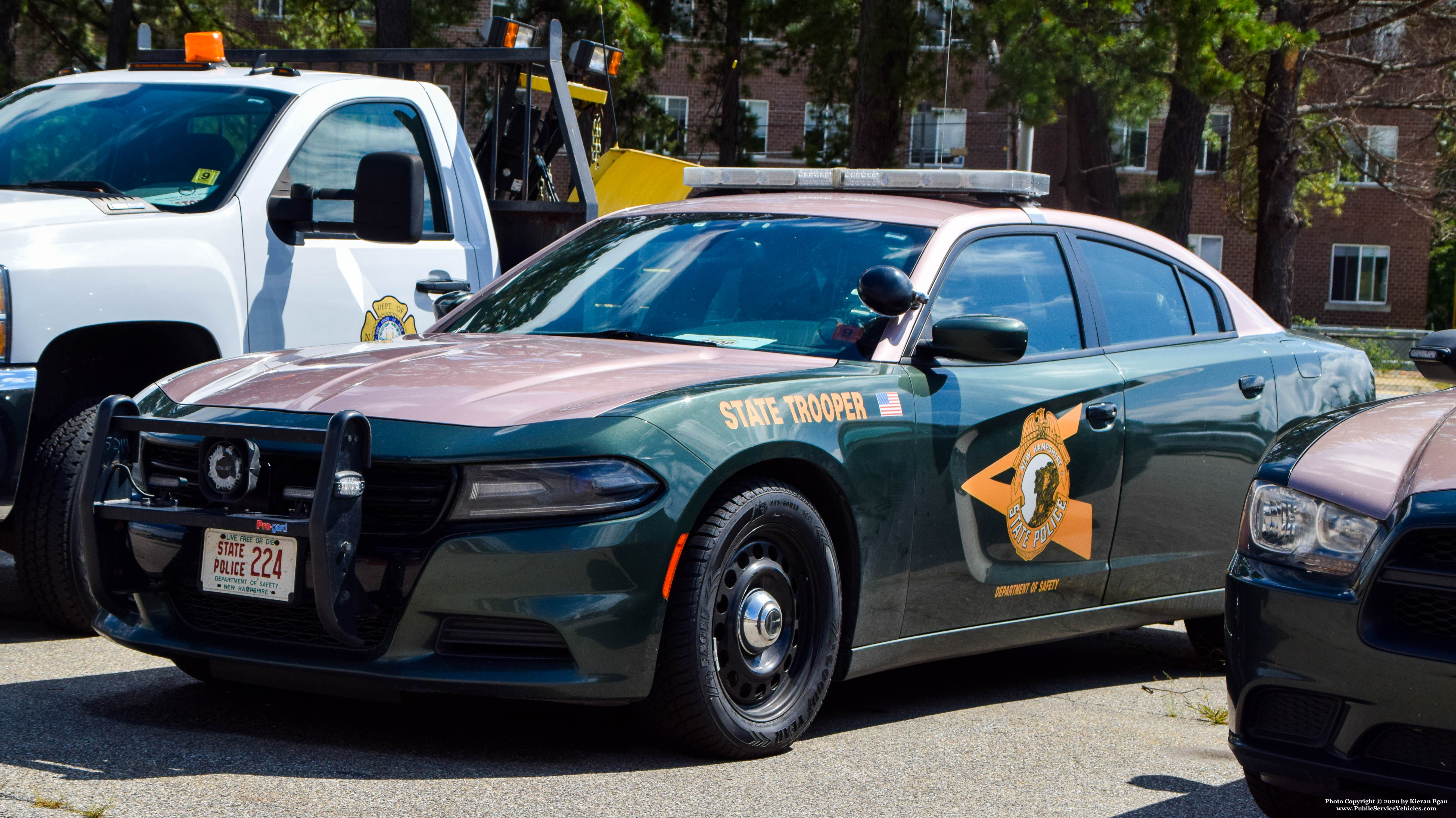 A photo  of New Hampshire State Police
            Cruiser 224, a 2015-2019 Dodge Charger             taken by Kieran Egan