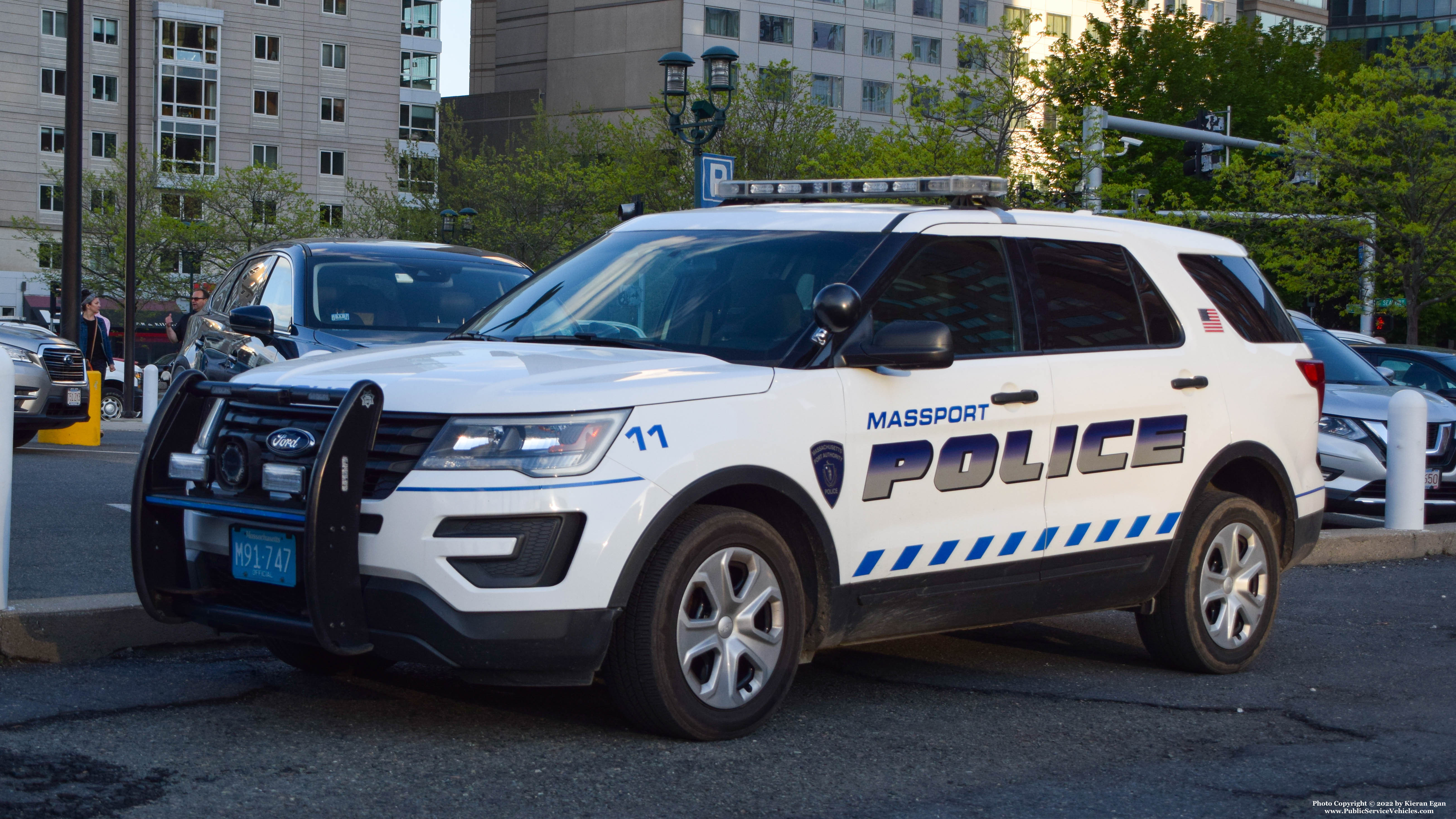 A photo  of Massport Police
            Car 11, a 2016 Ford Police Interceptor Utility             taken by Kieran Egan