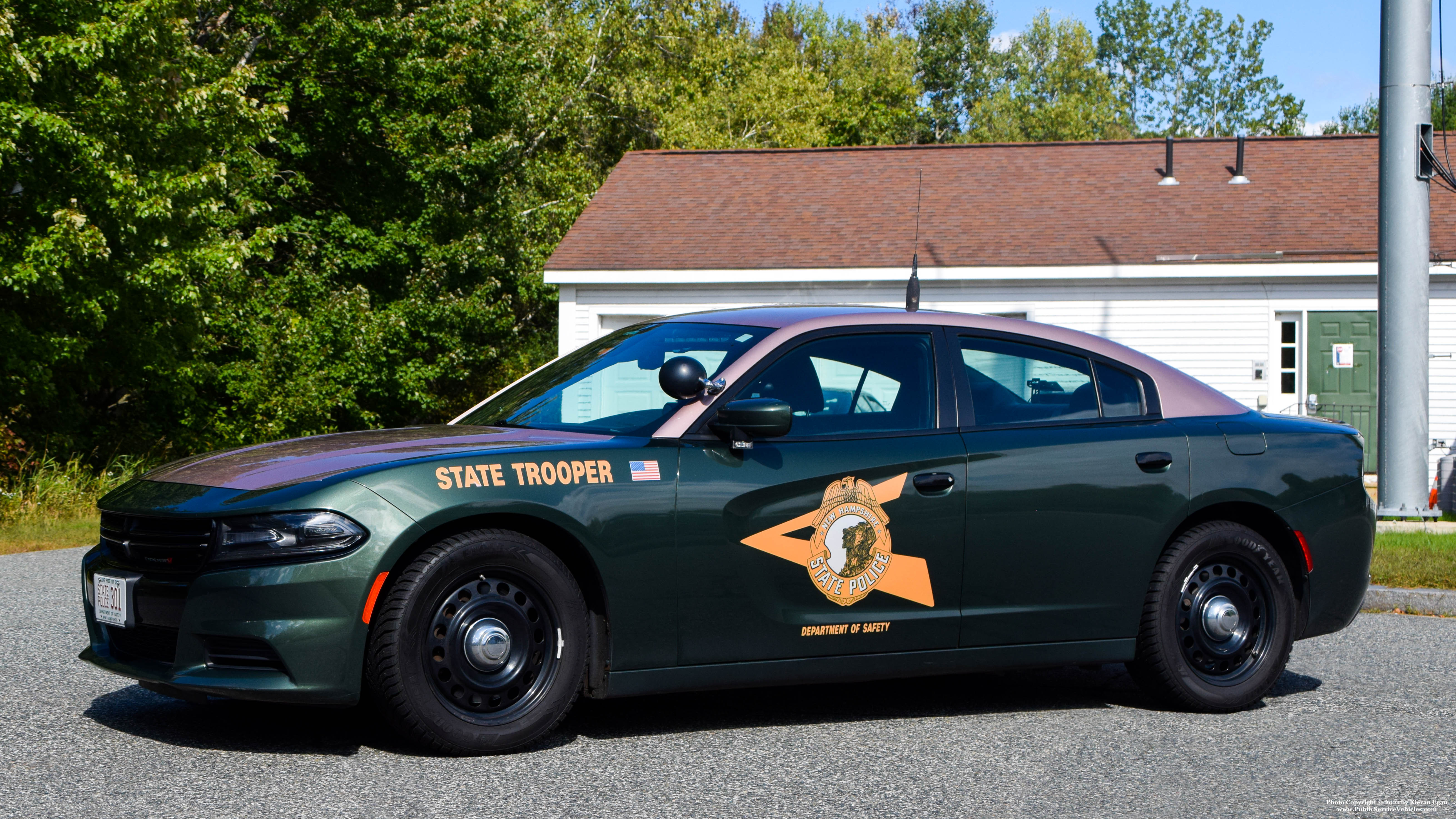A photo  of New Hampshire State Police
            Cruiser 301, a 2017 Dodge Charger             taken by Kieran Egan