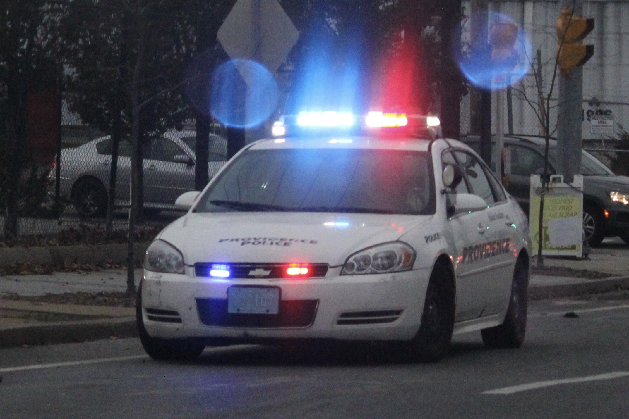 A photo  of Providence Police
            Cruiser 2107, a 2006-2013 Chevrolet Impala             taken by @riemergencyvehicles