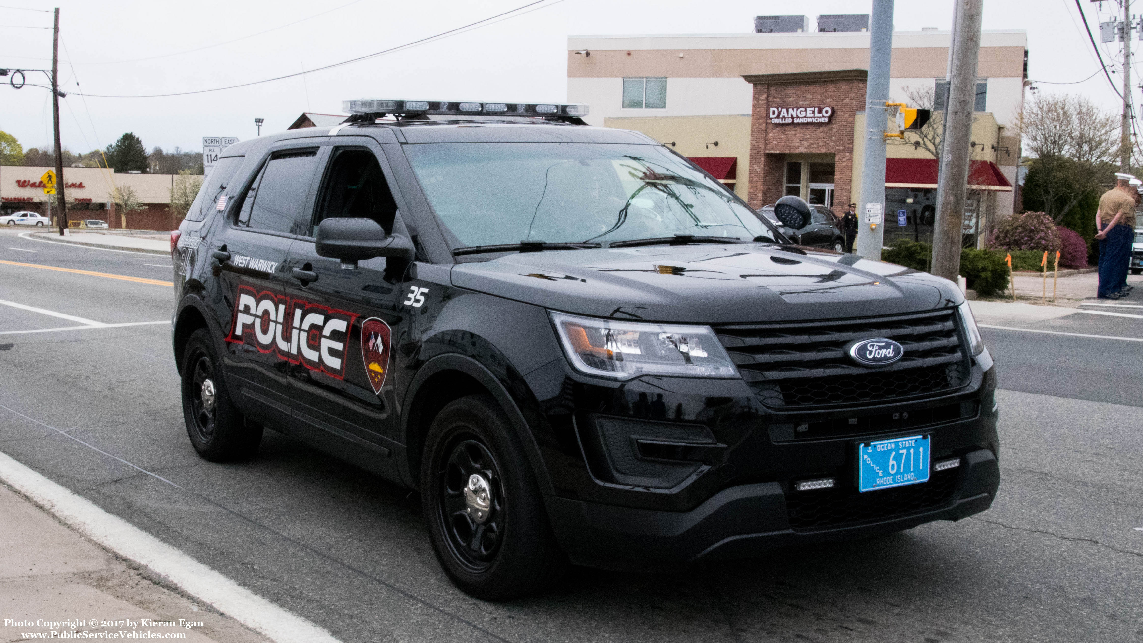 A photo  of West Warwick Police
            Car 35, a 2016-2017 Ford Police Interceptor Utility             taken by Kieran Egan