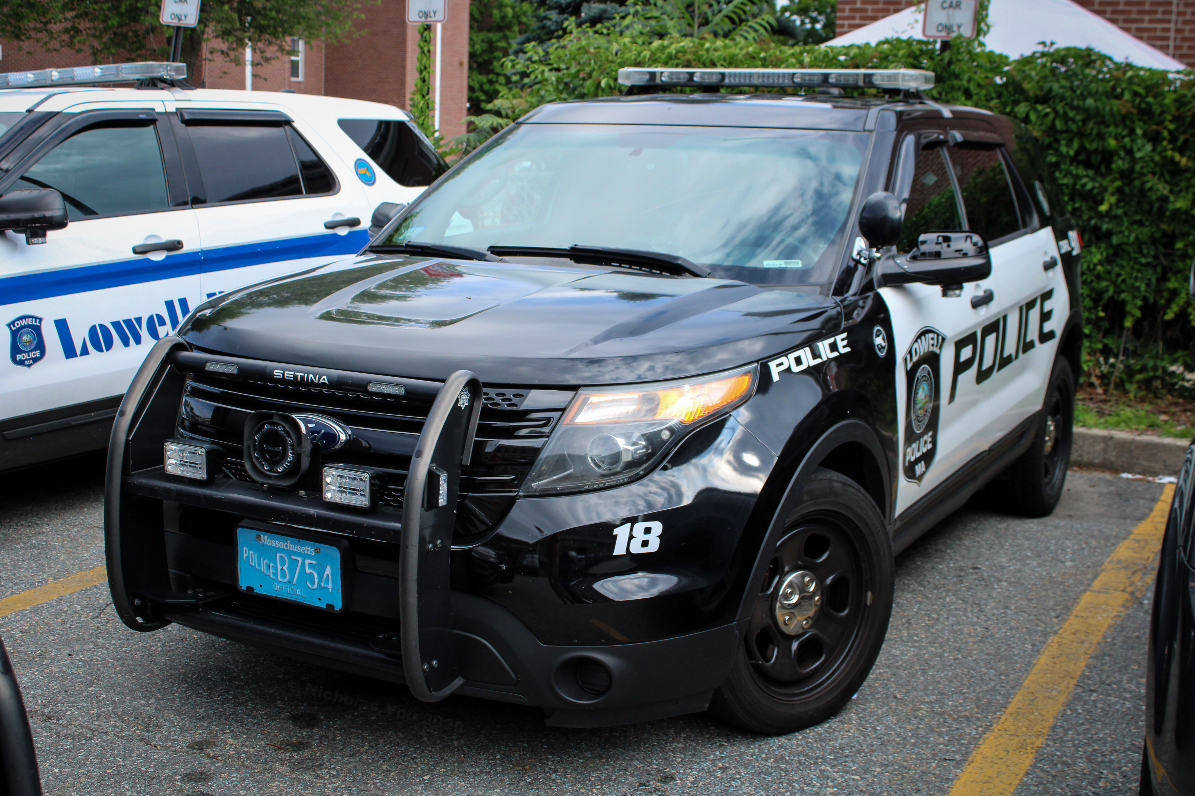 A photo  of Lowell Police
            Car 18, a 2014 Ford Police Interceptor Utility             taken by Nicholas You