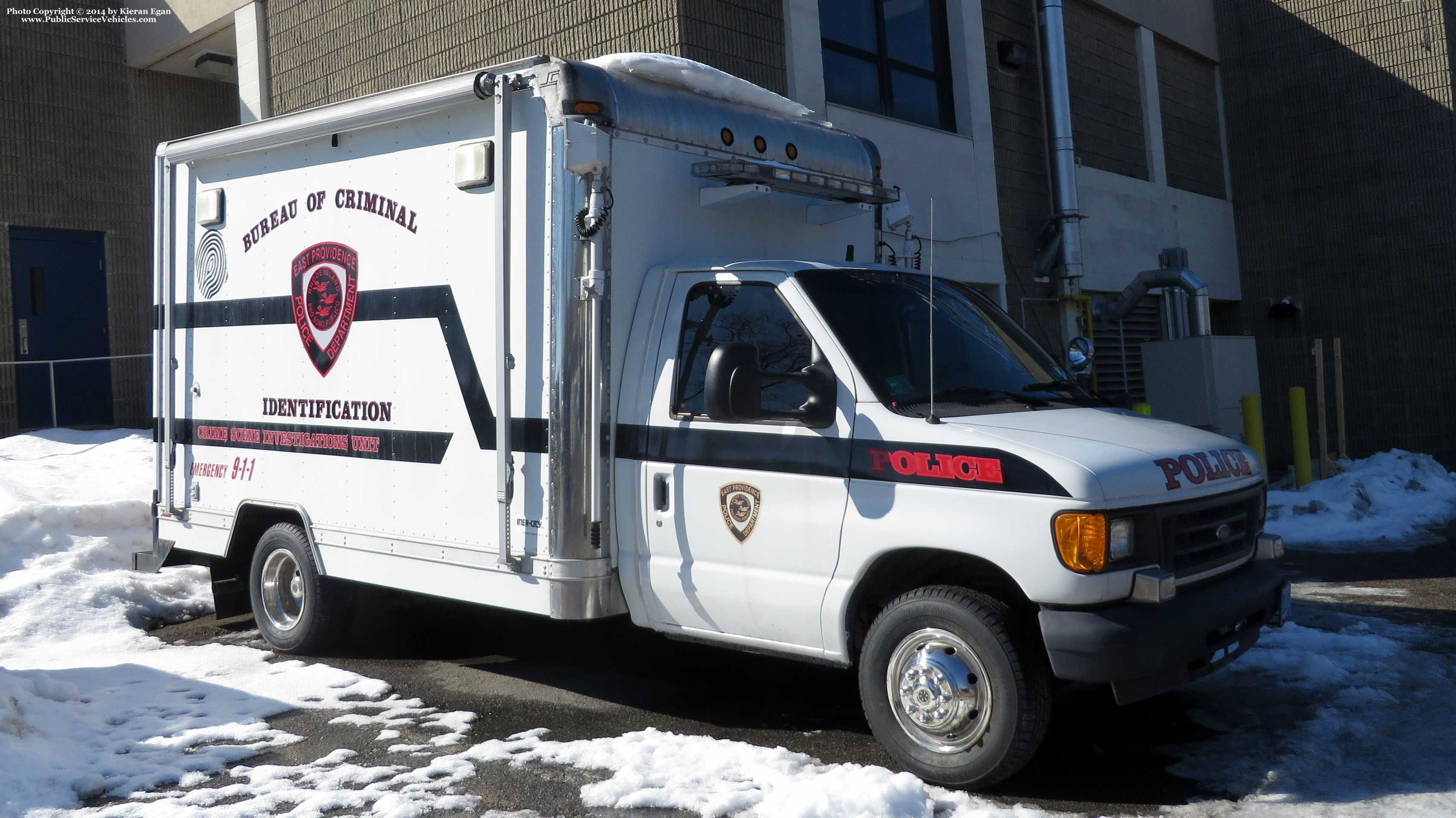 A photo  of East Providence Police
            BCI Unit, a 1996-2006 Ford E-Series             taken by Kieran Egan