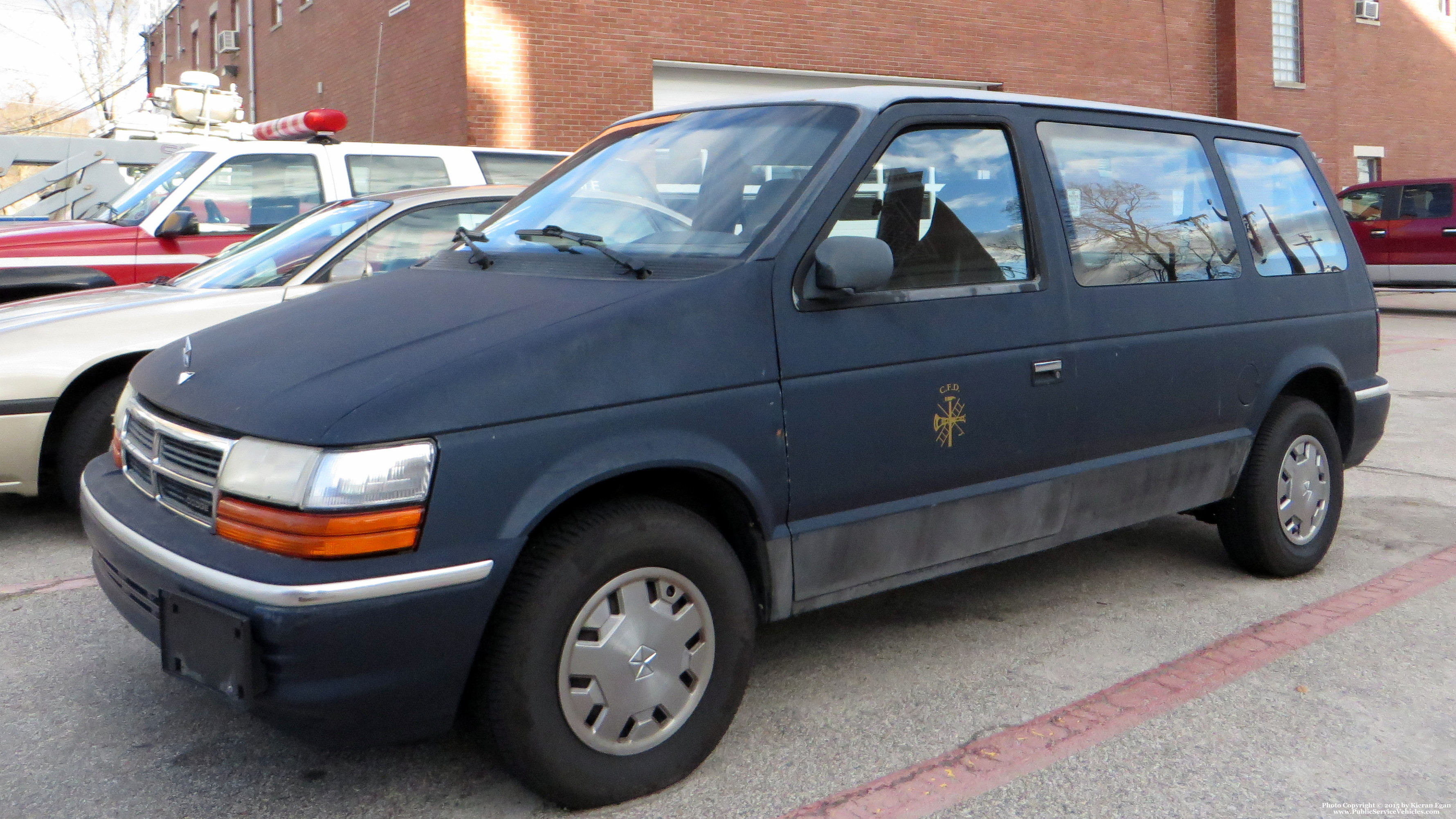 A photo  of Cranston Fire
            Spare Car, a 1991-1995 Dodge Caravan             taken by Kieran Egan