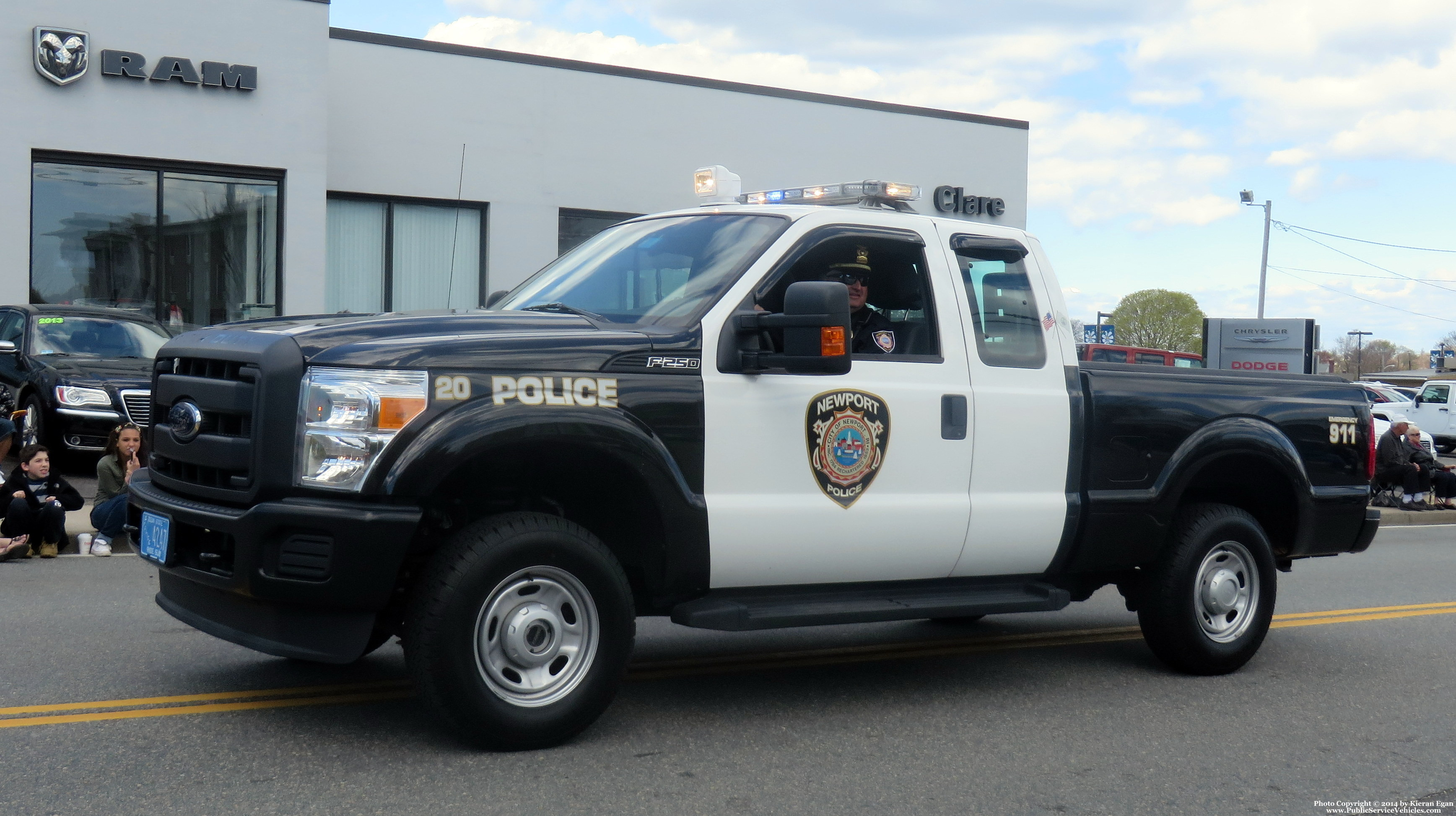 A photo  of Newport Police
            Car 20, a 2012 Ford F-250             taken by Kieran Egan