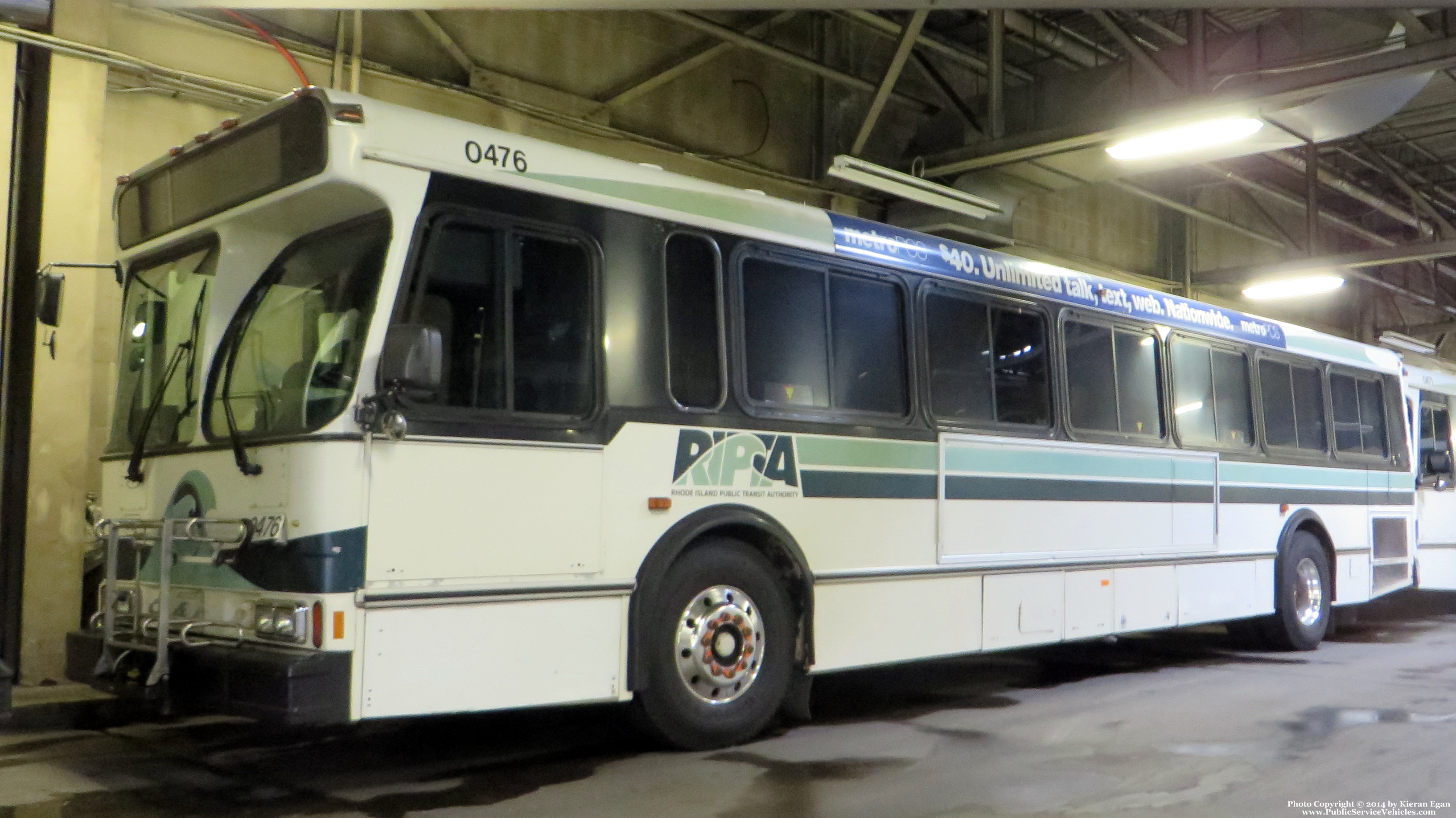 A photo  of Rhode Island Public Transit Authority
            Bus 0476, a 2004 Orion V 05.501             taken by Kieran Egan