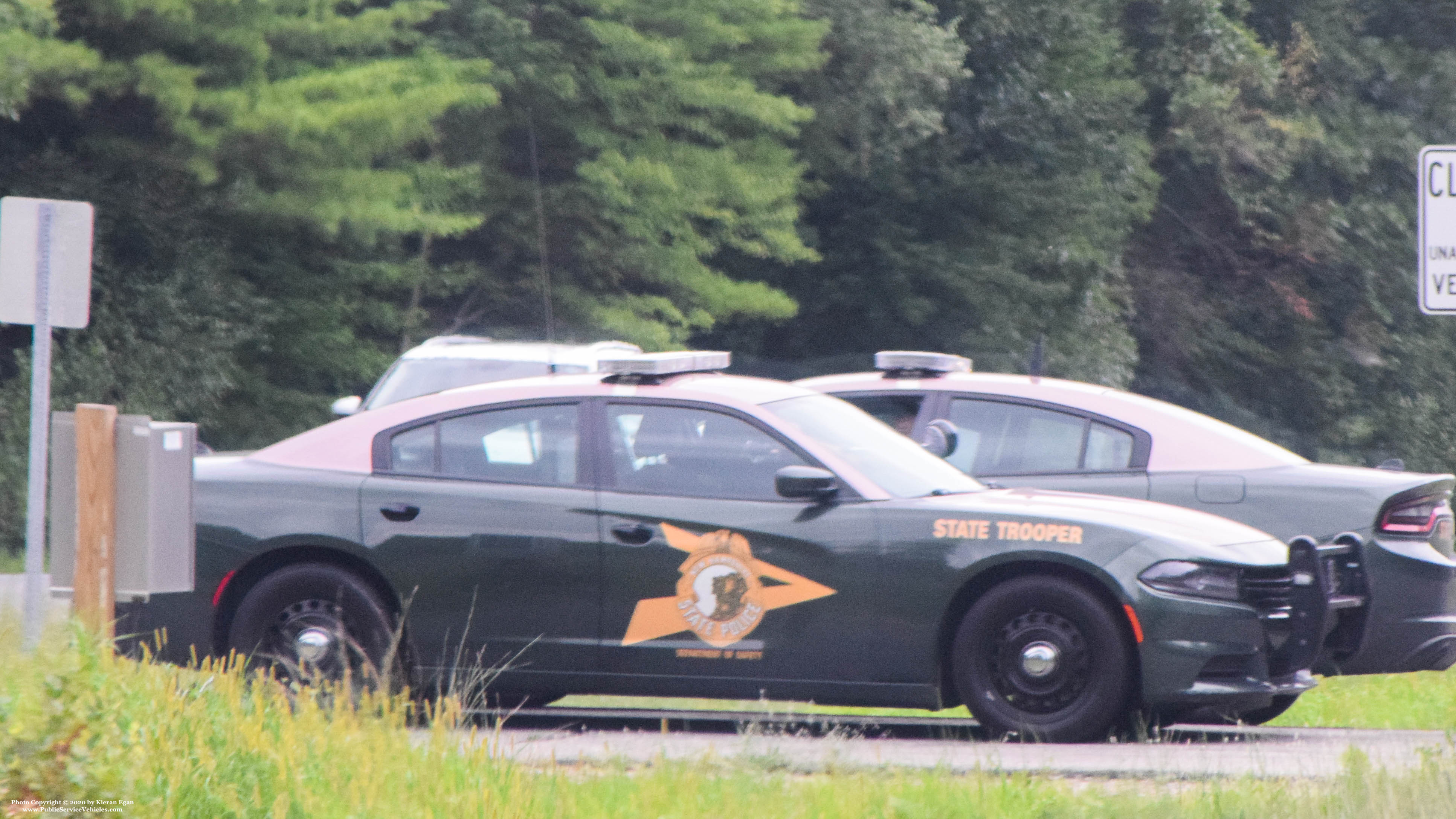 A photo  of New Hampshire State Police
            Cruiser 403, a 2015-2019 Dodge Charger             taken by Kieran Egan