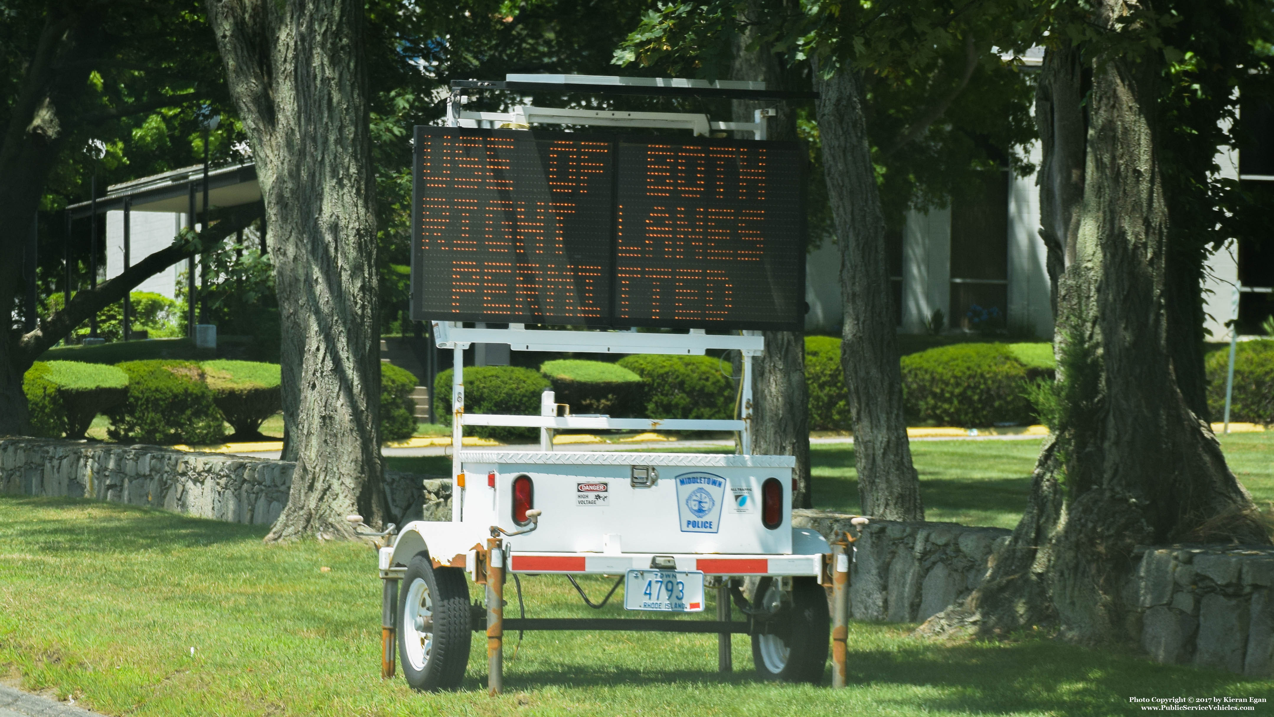 A photo  of Middletown Police
            Speed/Message Trailer 4793, a 2005-2010 All Traffic Solutions Message Trailer             taken by Kieran Egan