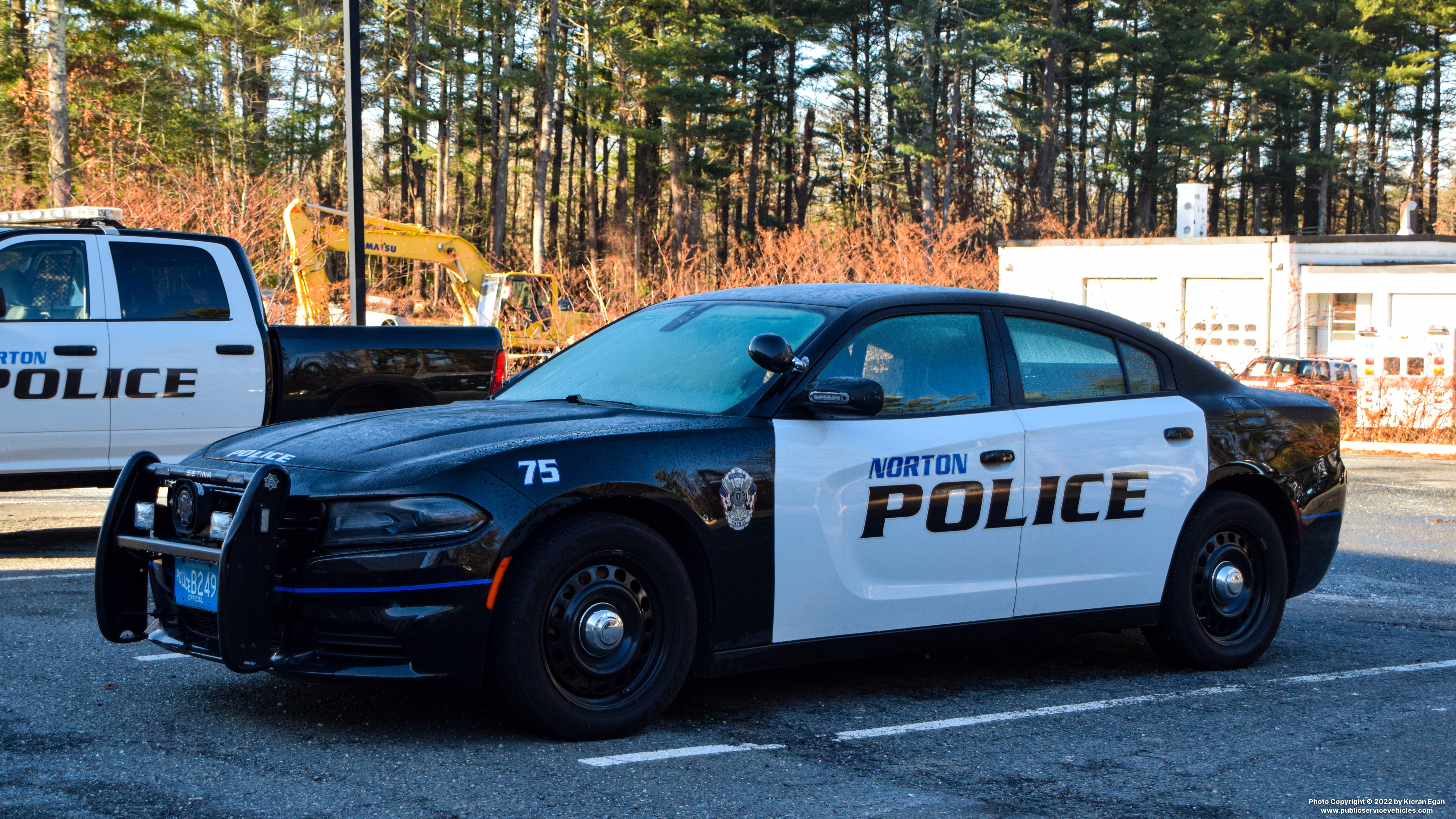 A photo  of Norton Police
            Cruiser 75, a 2016 Dodge Charger             taken by Kieran Egan