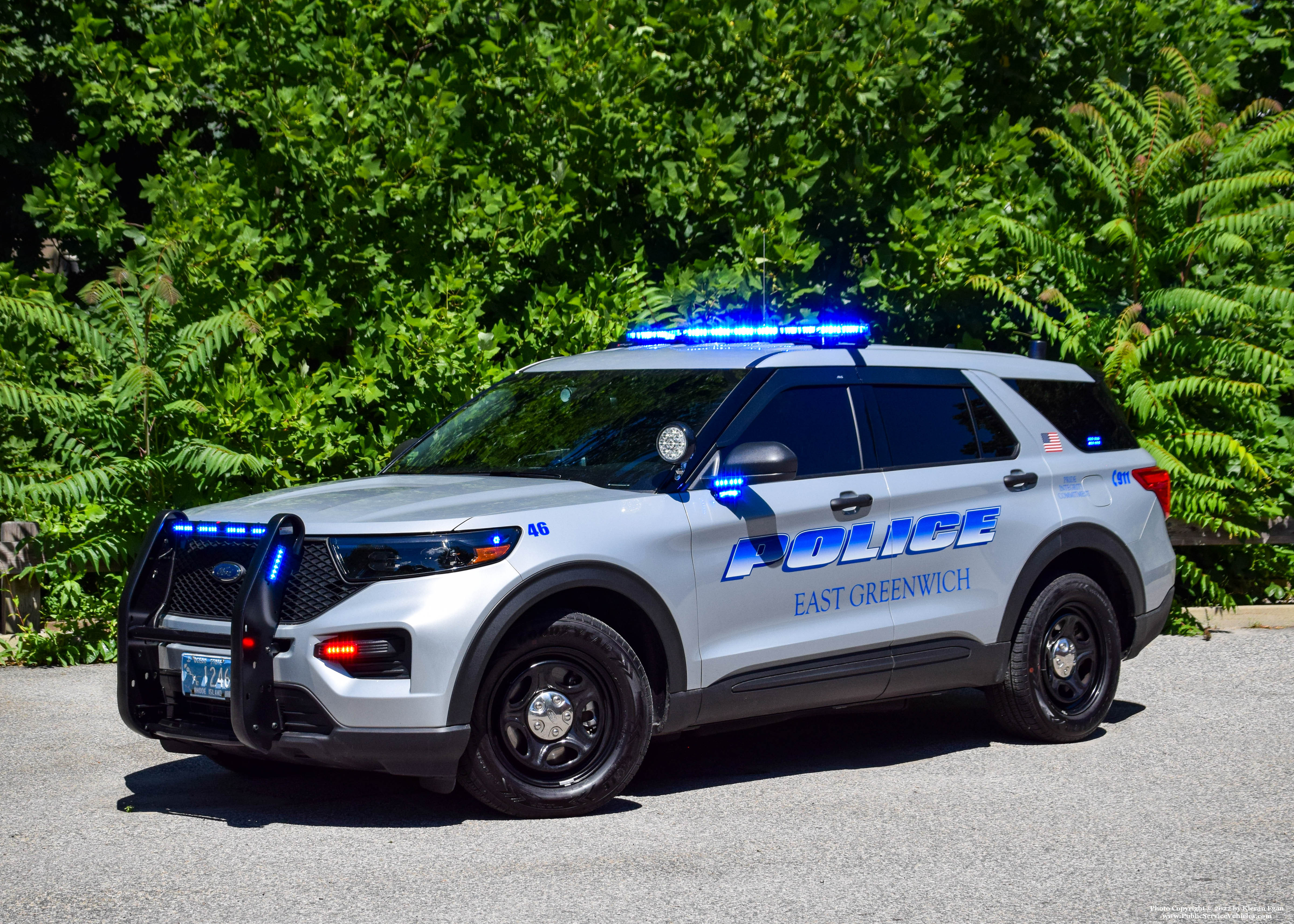 A photo  of East Greenwich Police
            Cruiser 1246, a 2022 Ford Police Interceptor Utility             taken by Kieran Egan