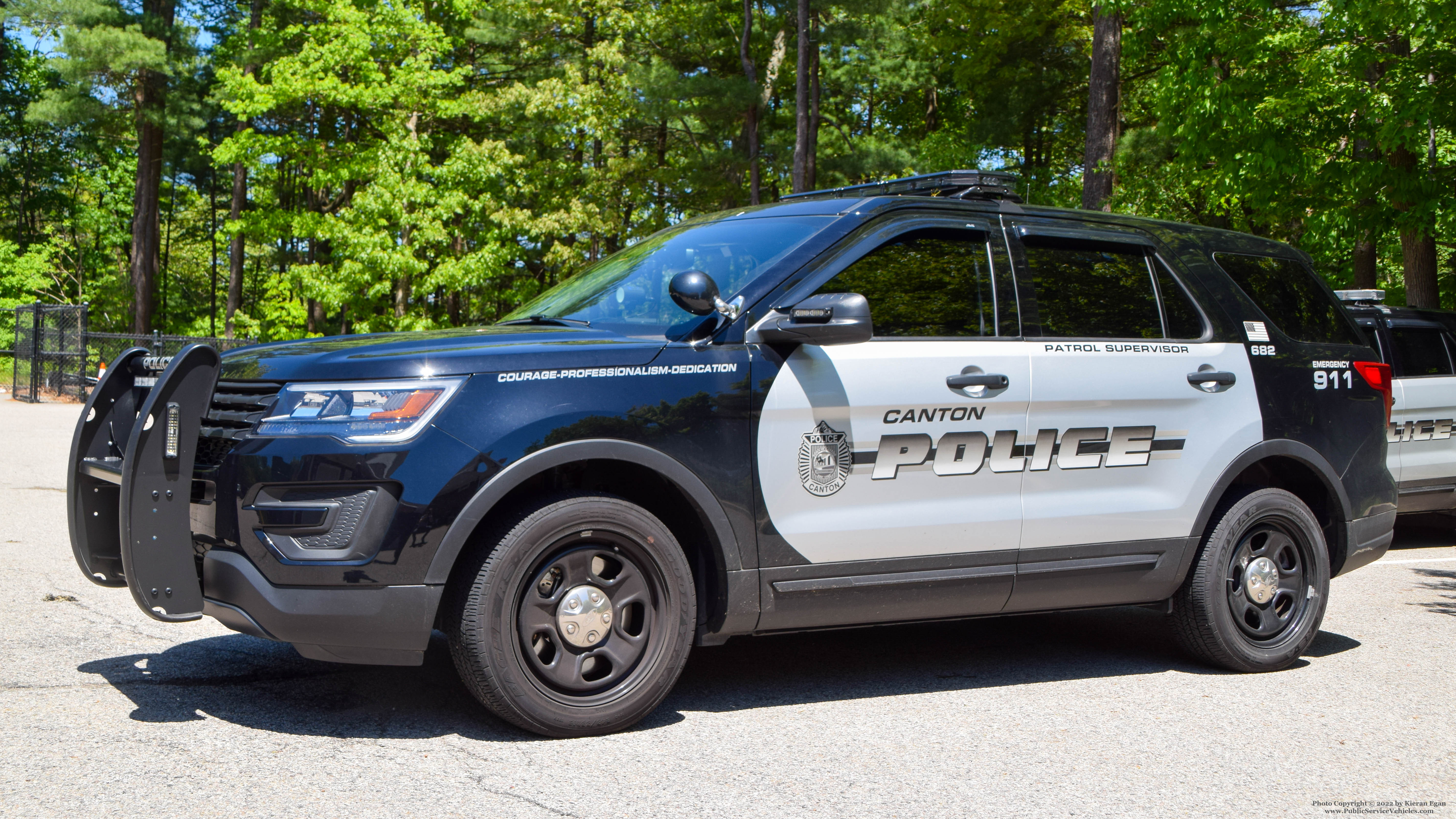 A photo  of Canton Police
            Cruiser 682, a 2018 Ford Police Interceptor Utility             taken by Kieran Egan