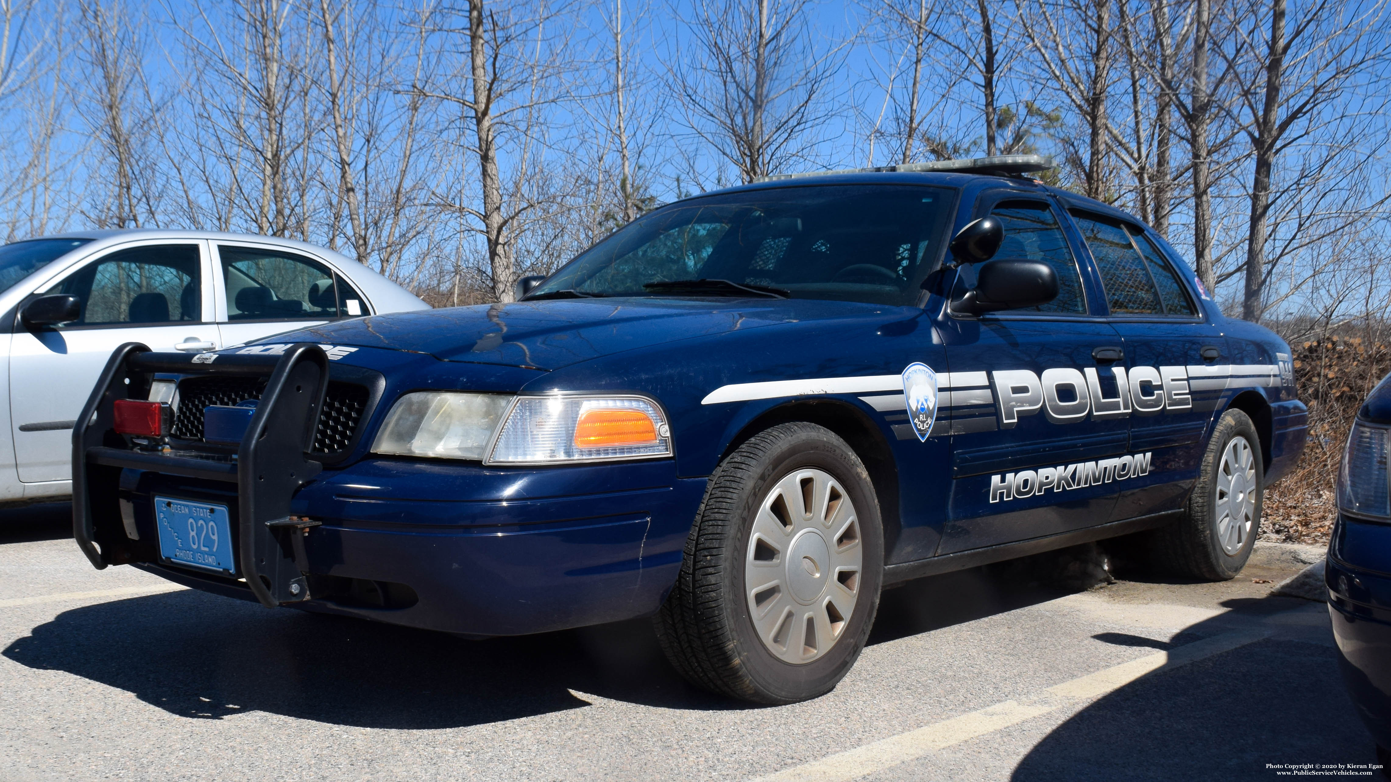 A photo  of Hopkinton Police
            Cruiser 829, a 2009-2011 Ford Crown Victoria Police Interceptor             taken by Kieran Egan