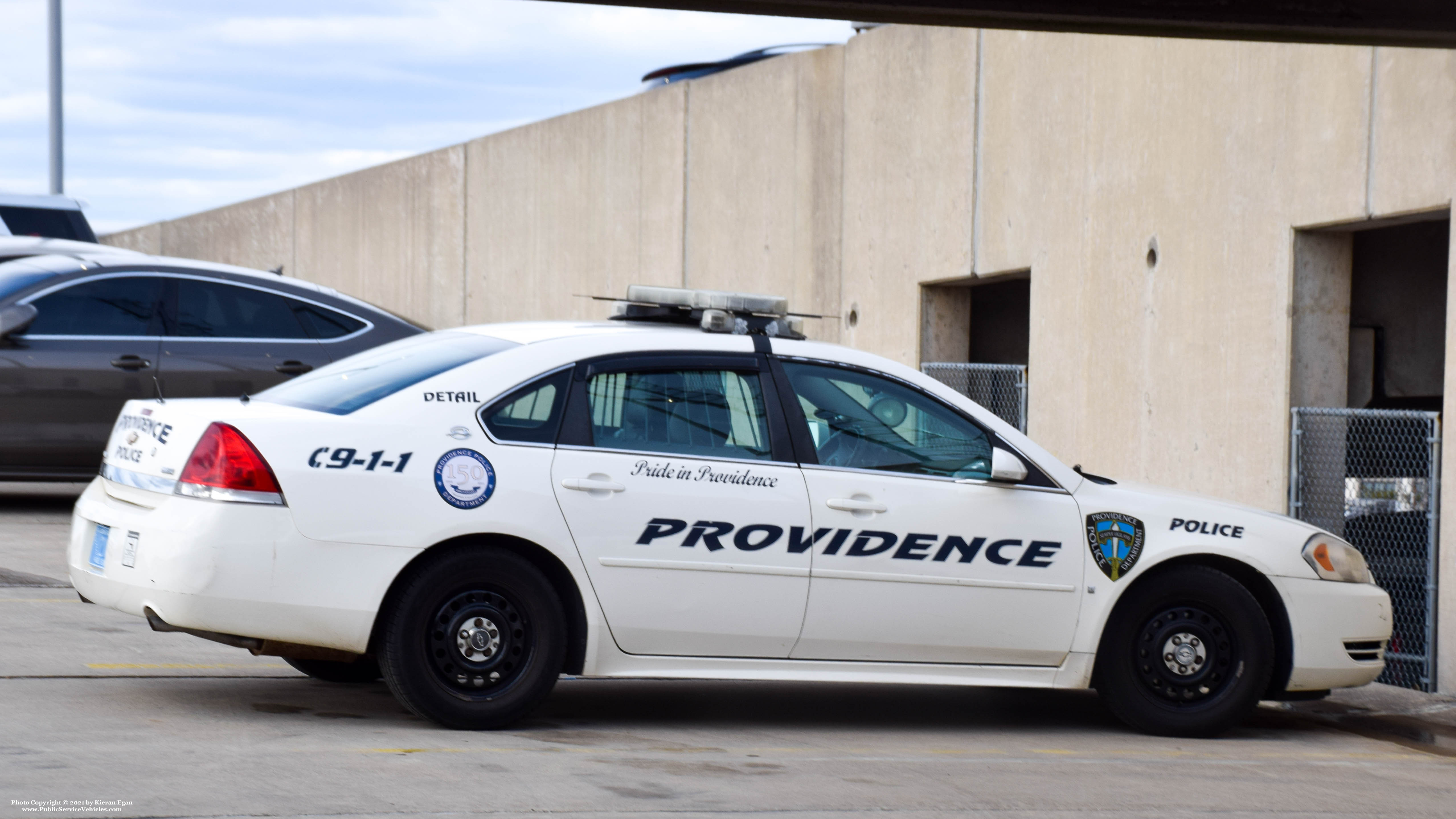 A photo  of Providence Police
            Cruiser 2107, a 2006-2013 Chevrolet Impala             taken by Kieran Egan