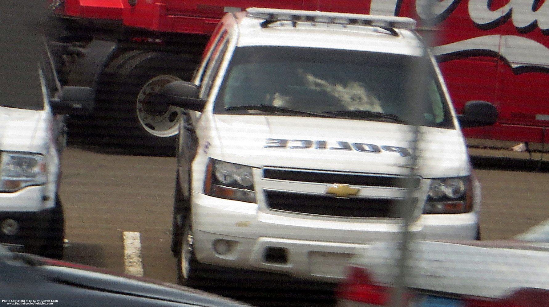 A photo  of Amtrak Police
            Cruiser 125, a 2007-2014 Chevrolet Tahoe             taken by Kieran Egan