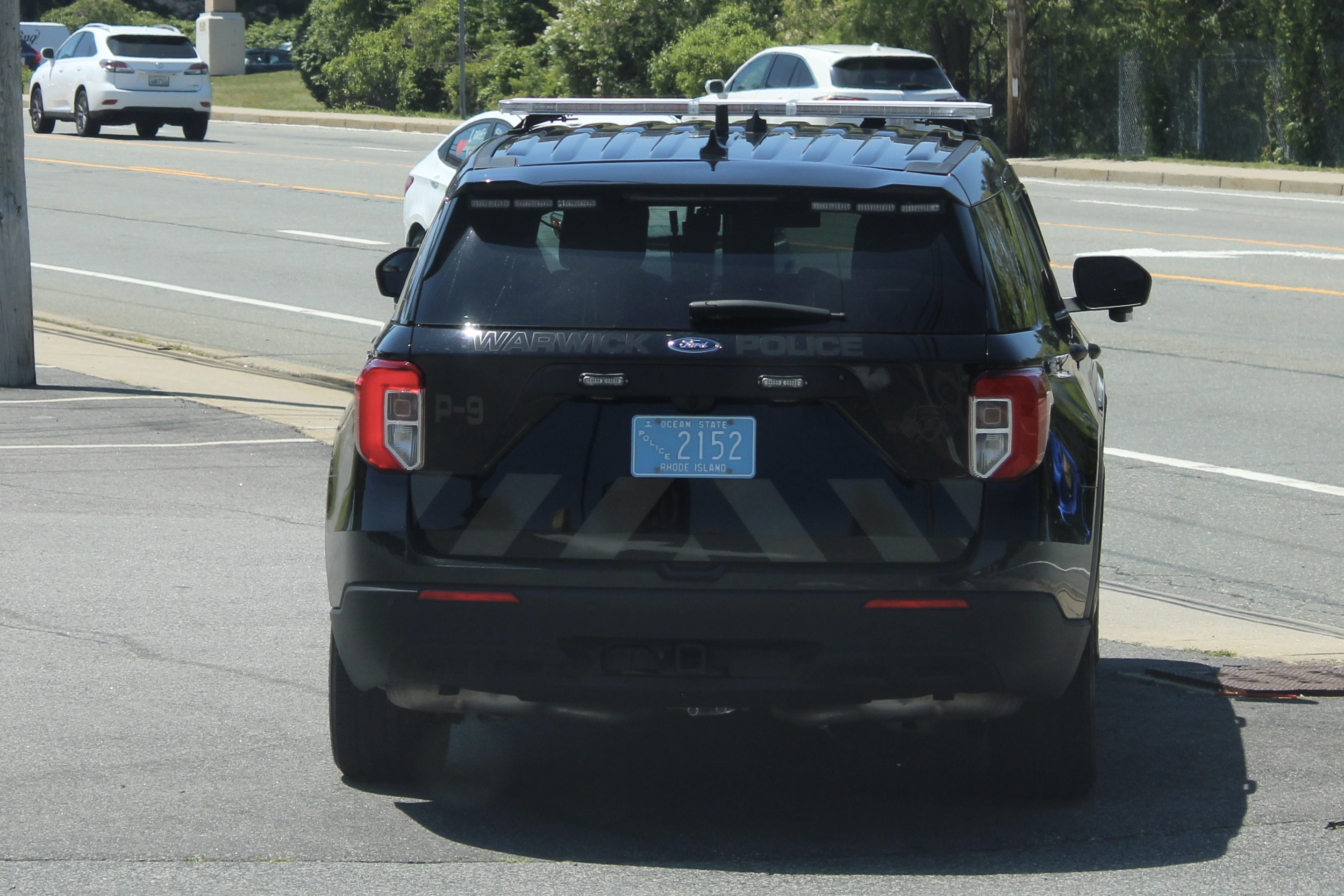 A photo  of Warwick Police
            Cruiser P-9, a 2022 Ford Police Interceptor Utility             taken by @riemergencyvehicles
