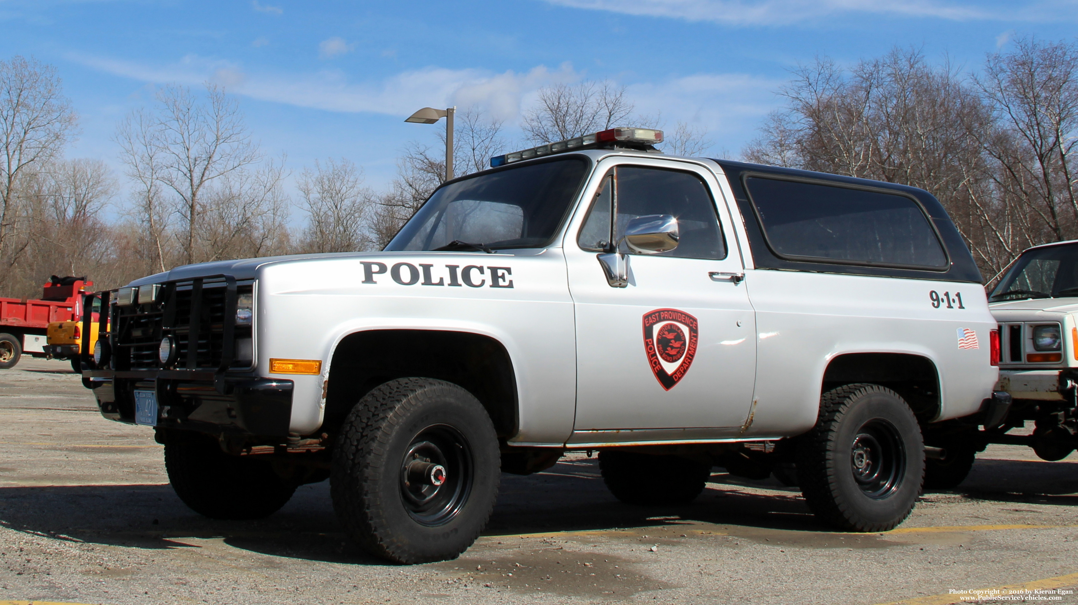 A photo  of East Providence Police
            Special Operations Unit, a 1979-1991 Chevrolet K5 Blazer             taken by Kieran Egan