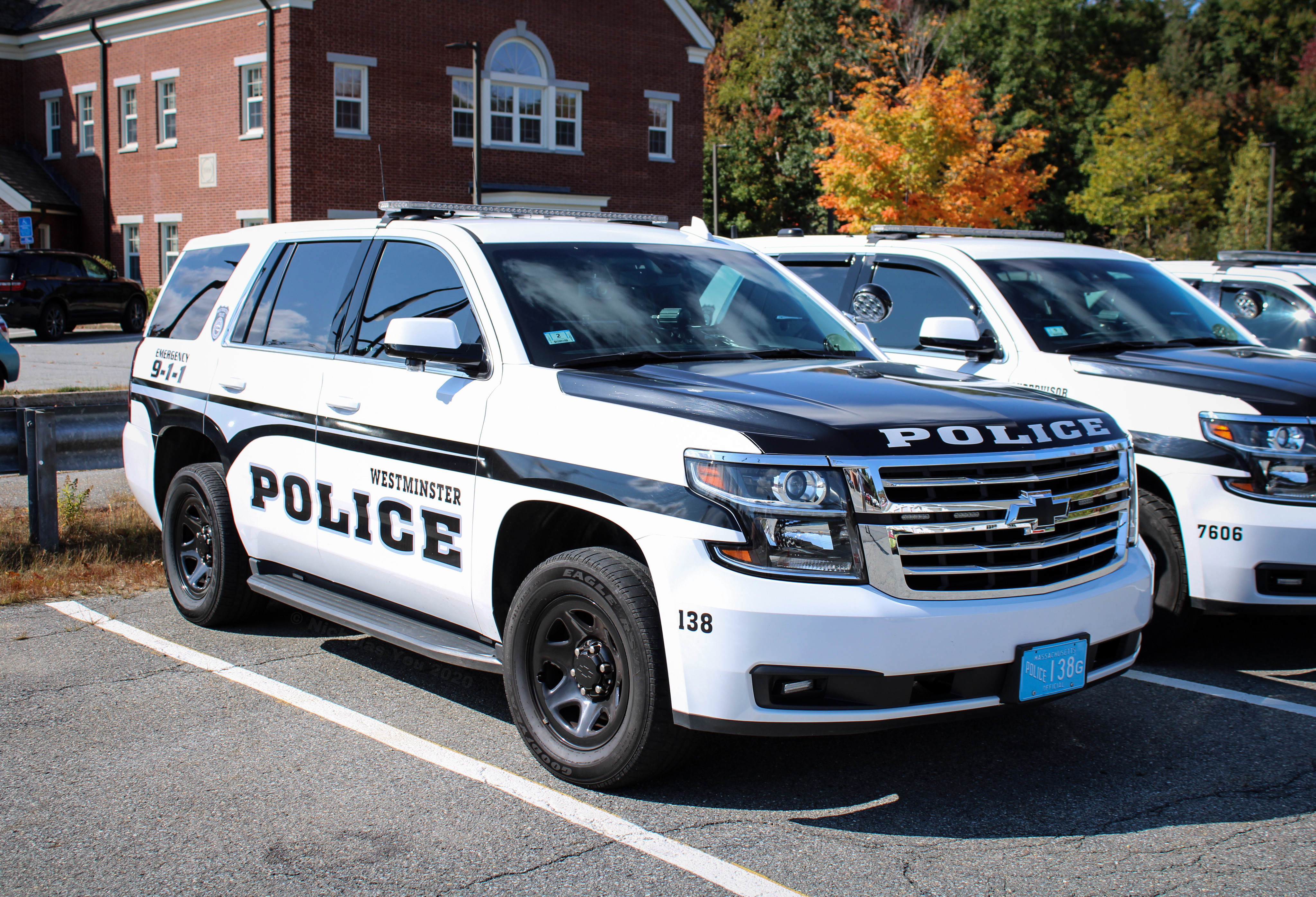 A photo  of Westminster Police
            Cruiser 138, a 2020 Chevrolet Tahoe             taken by Nicholas You