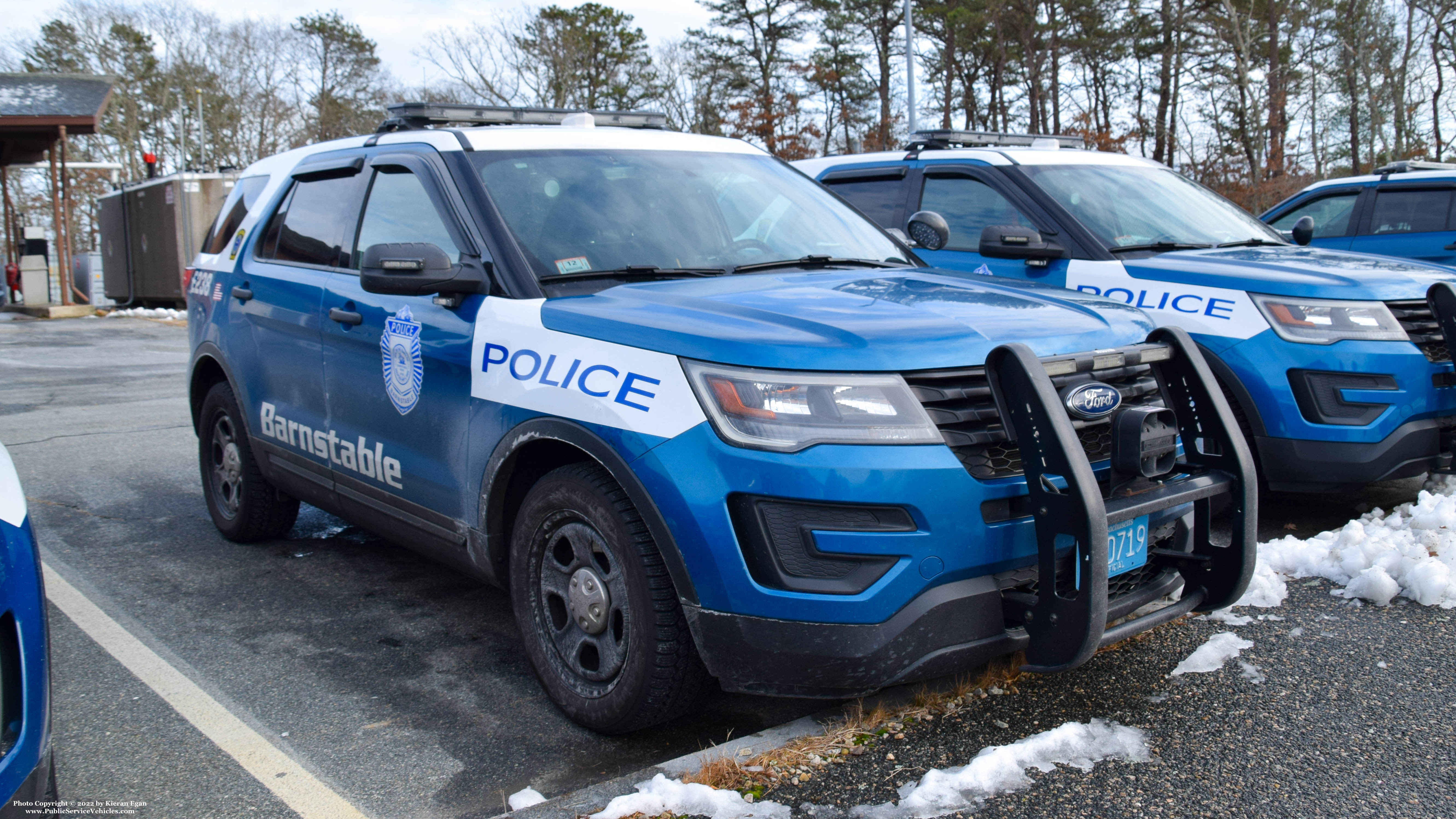 A photo  of Barnstable Police
            E-238, a 2018 Ford Police Interceptor Utility             taken by Kieran Egan