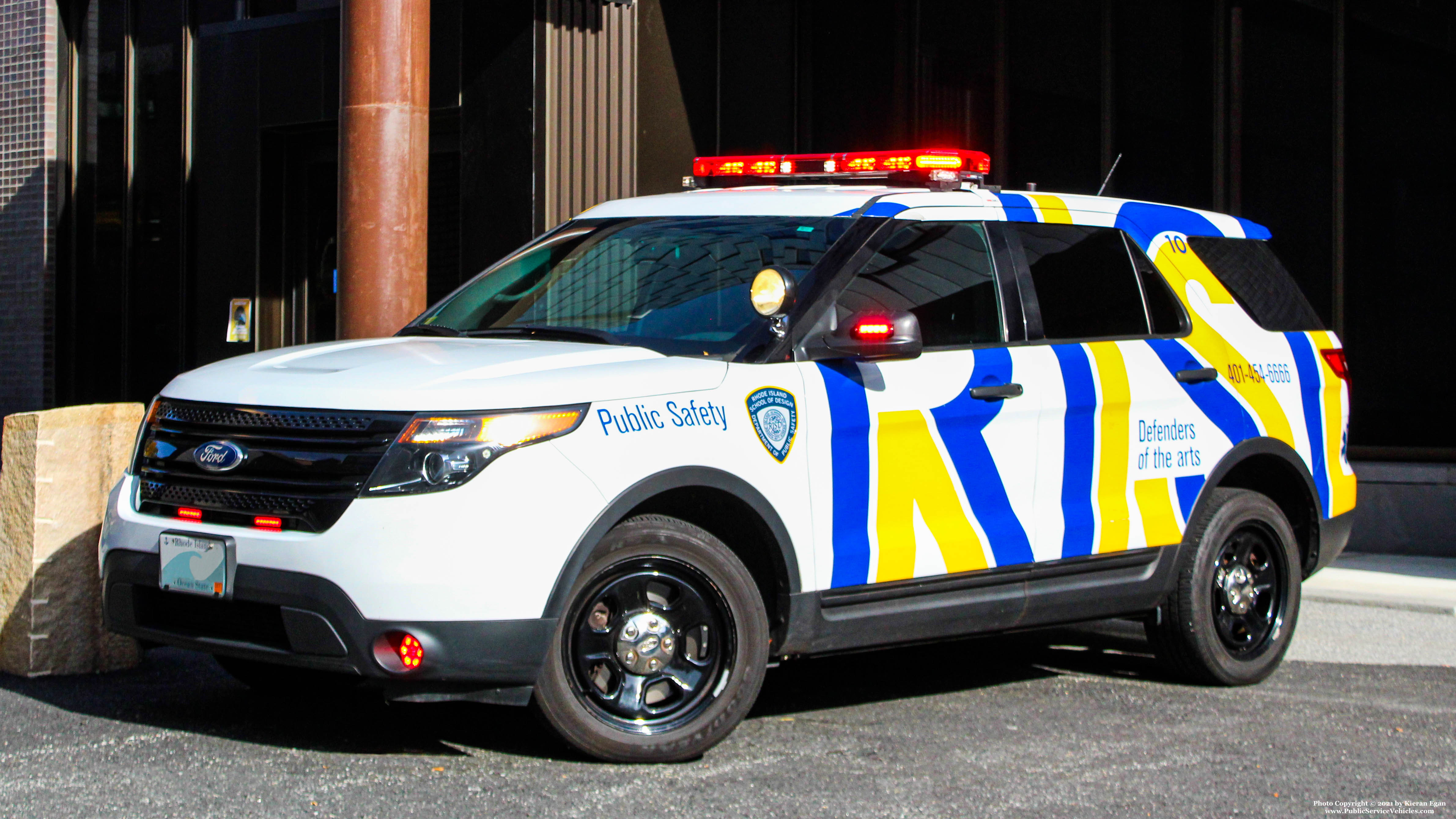A photo  of Rhode Island School of Design Public Safety
            Car 10, a 2015 Ford Police Interceptor Utility             taken by Kieran Egan