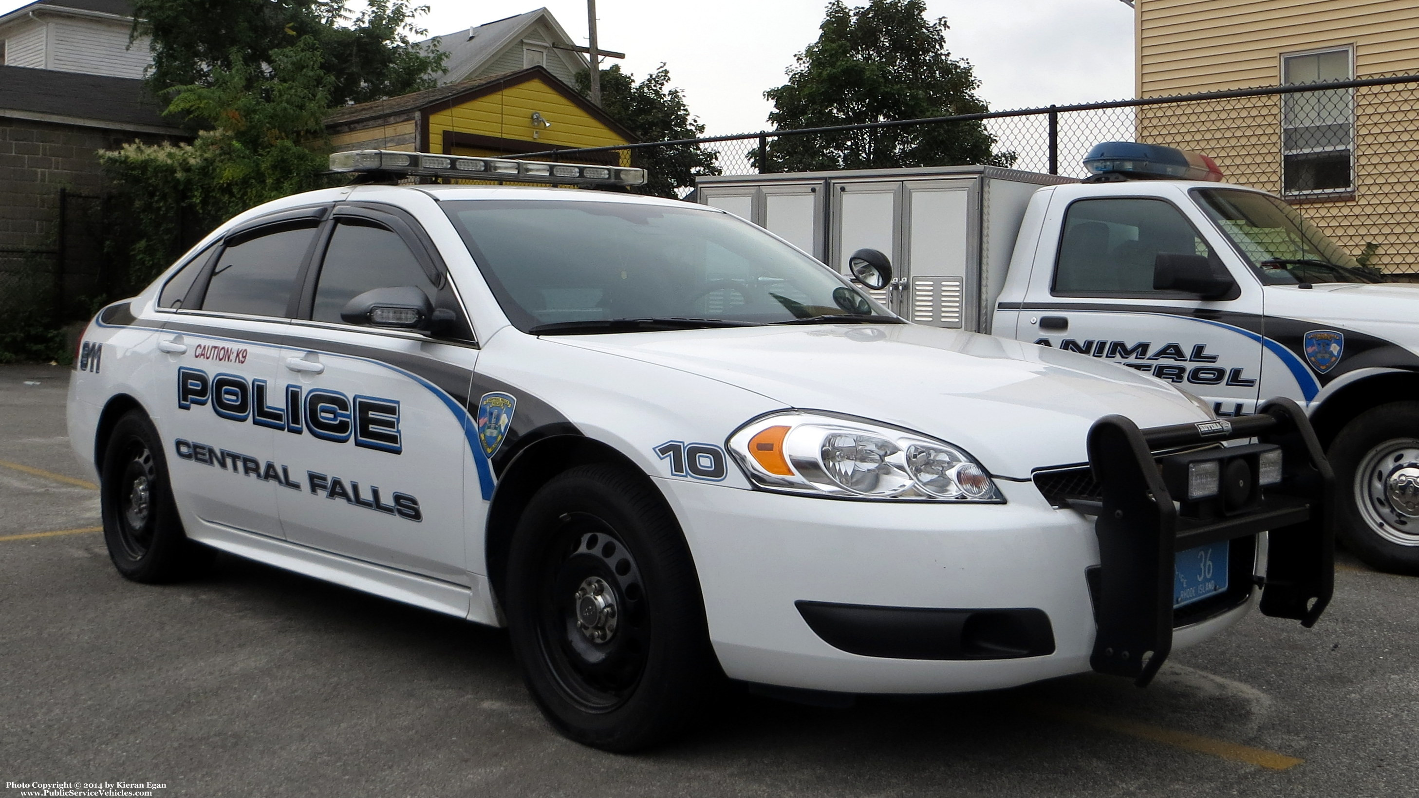 A photo  of Central Falls Police
            Patrol Car 10, a 2014 Chevrolet Impala             taken by Kieran Egan