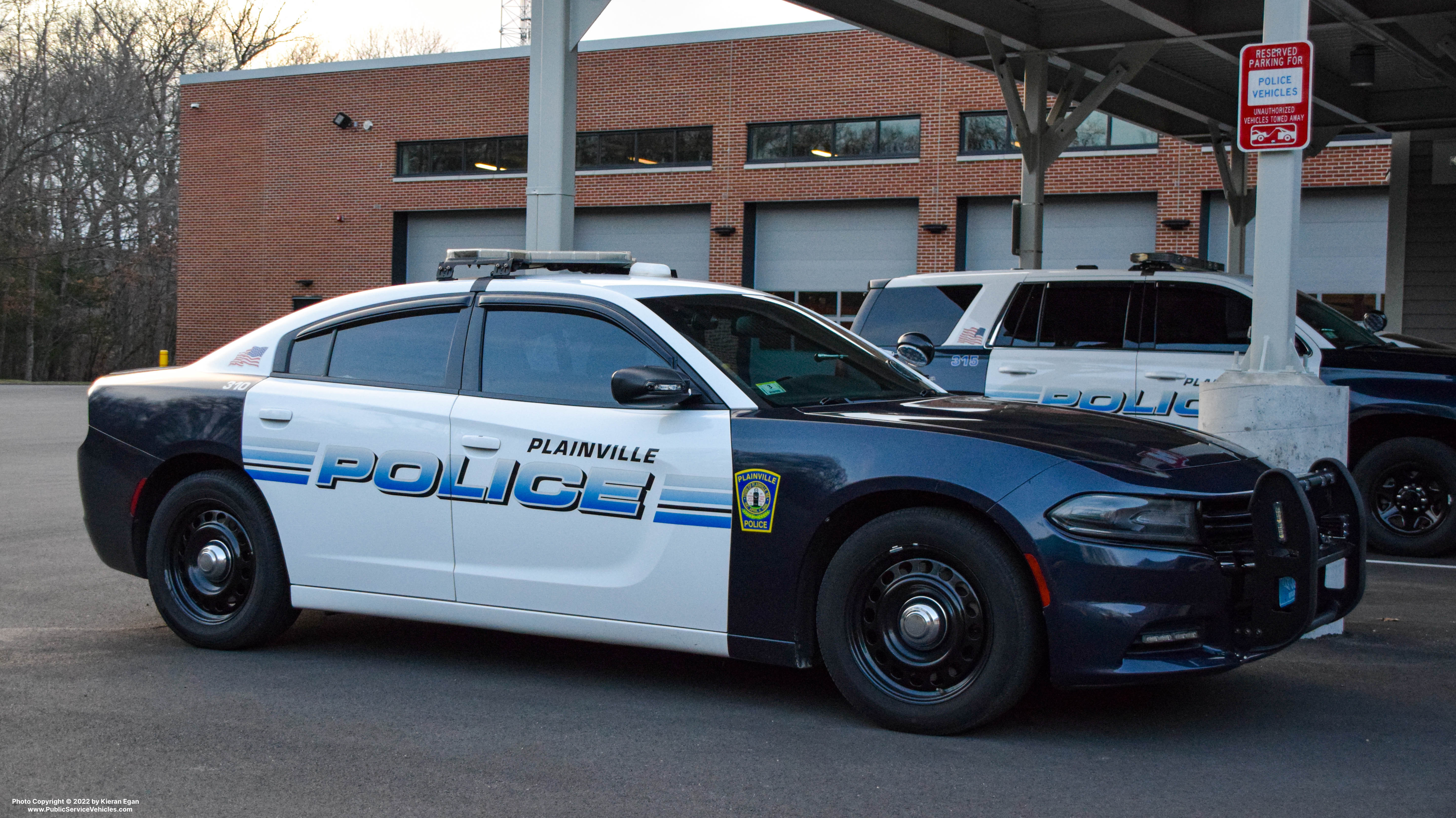 A photo  of Plainville Police
            Cruiser 310, a 2015-2019 Dodge Charger             taken by Kieran Egan