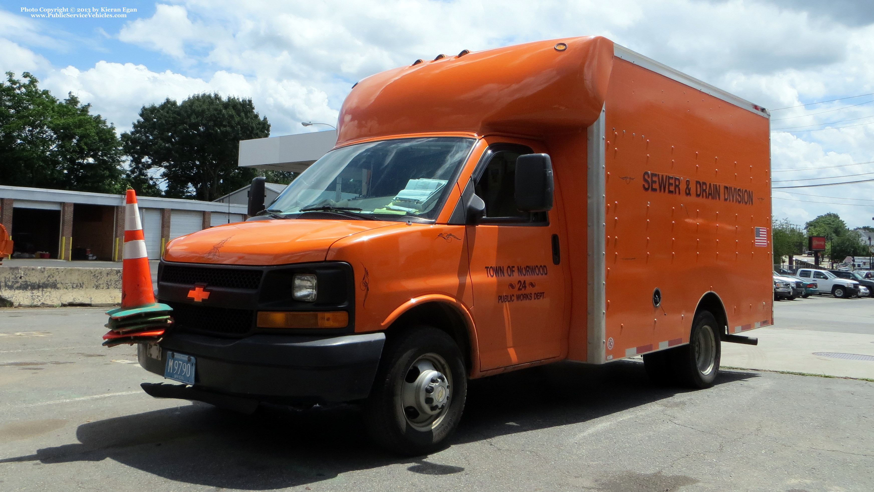 A photo  of Norwood Public Works
            Truck 24, a 2006-2013 Chevrolet             taken by Kieran Egan