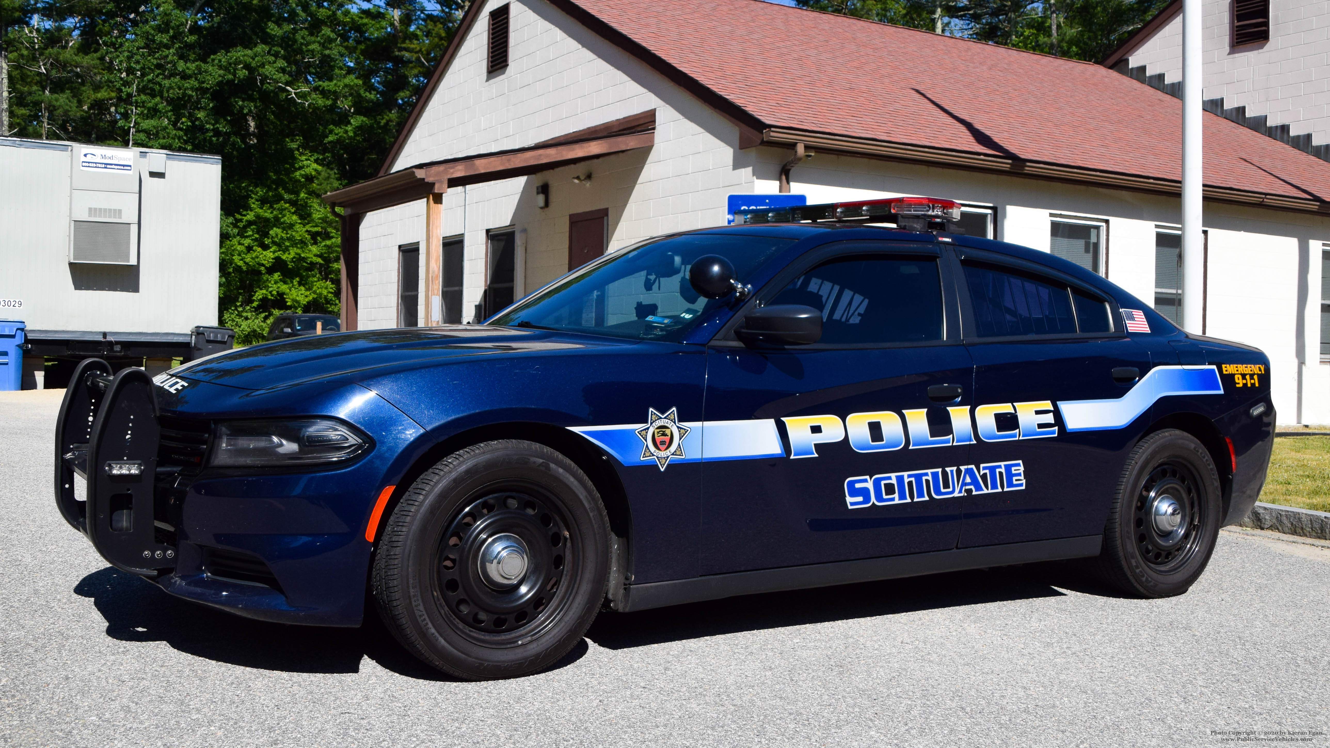 A photo  of Scituate Police
            Cruiser 377, a 2017 Dodge Charger             taken by Kieran Egan