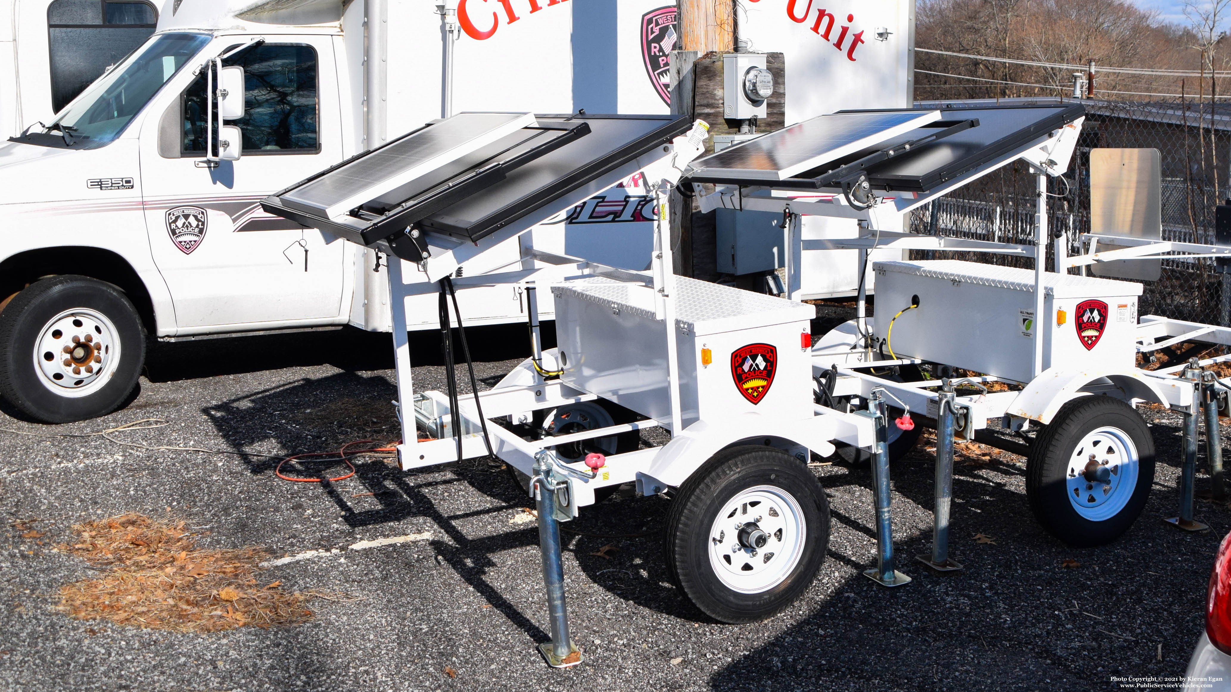 A photo  of West Warwick Police
            Message Trailer, a 2006-2020 All Traffic Solutions Message Trailer             taken by Kieran Egan