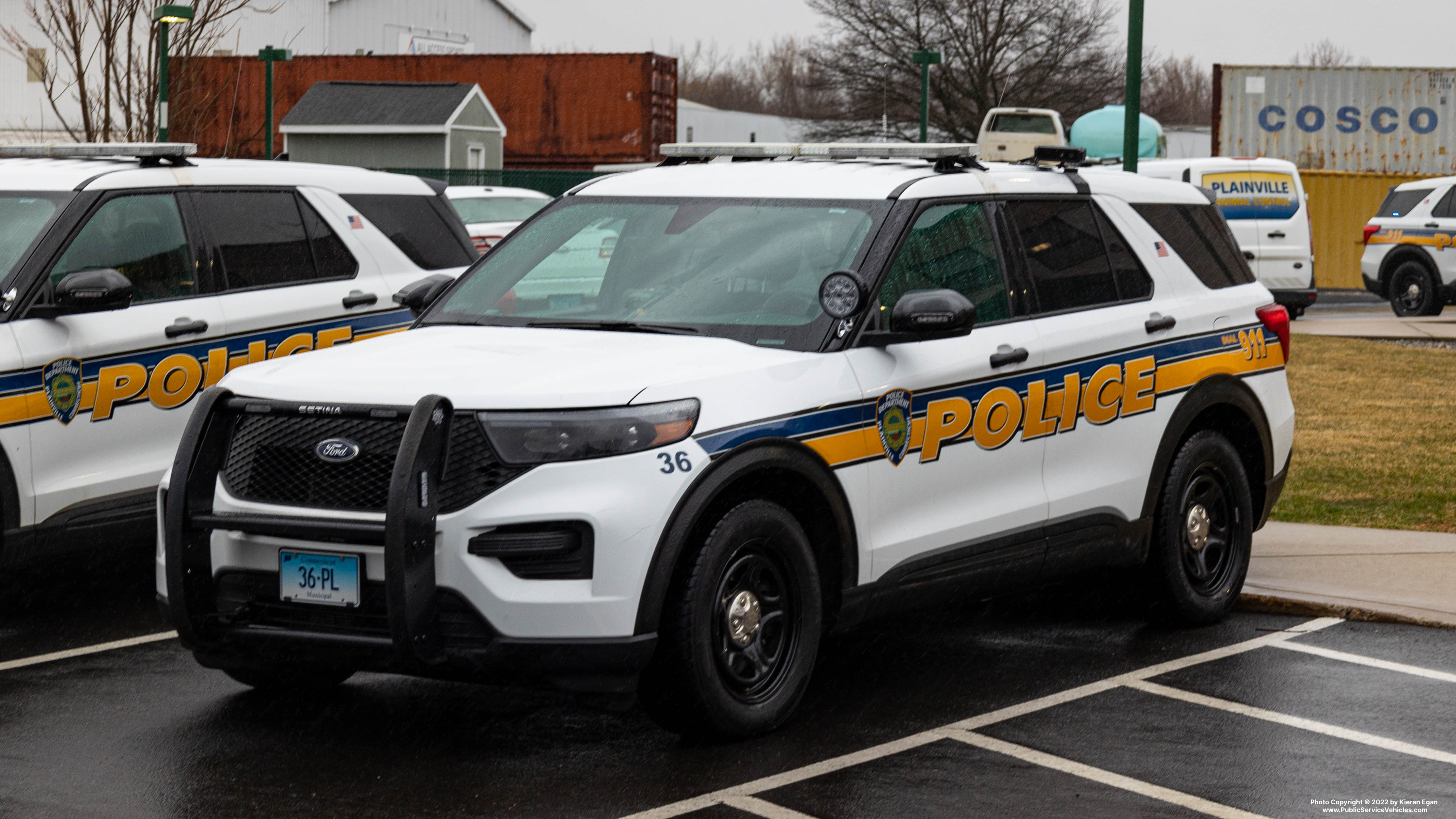 A photo  of Plainville CT Police
            Cruiser 36, a 2020-2021 Ford Police Interceptor Utility             taken by Kieran Egan
