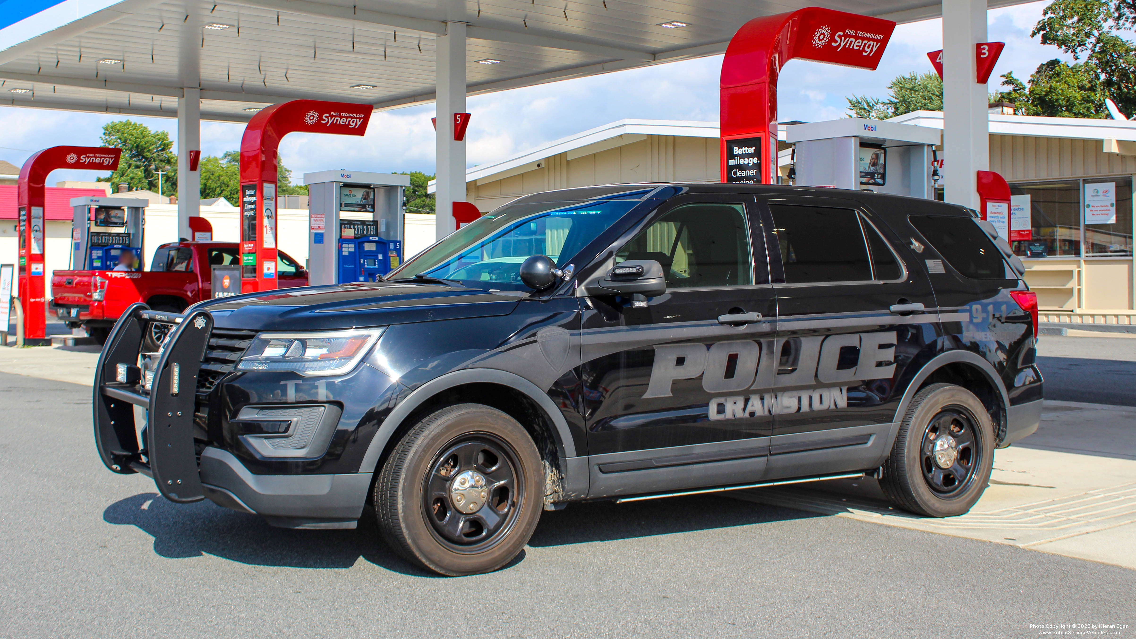 A photo  of Cranston Police
            T-1, a 2016 Ford Police Interceptor Utility             taken by Kieran Egan