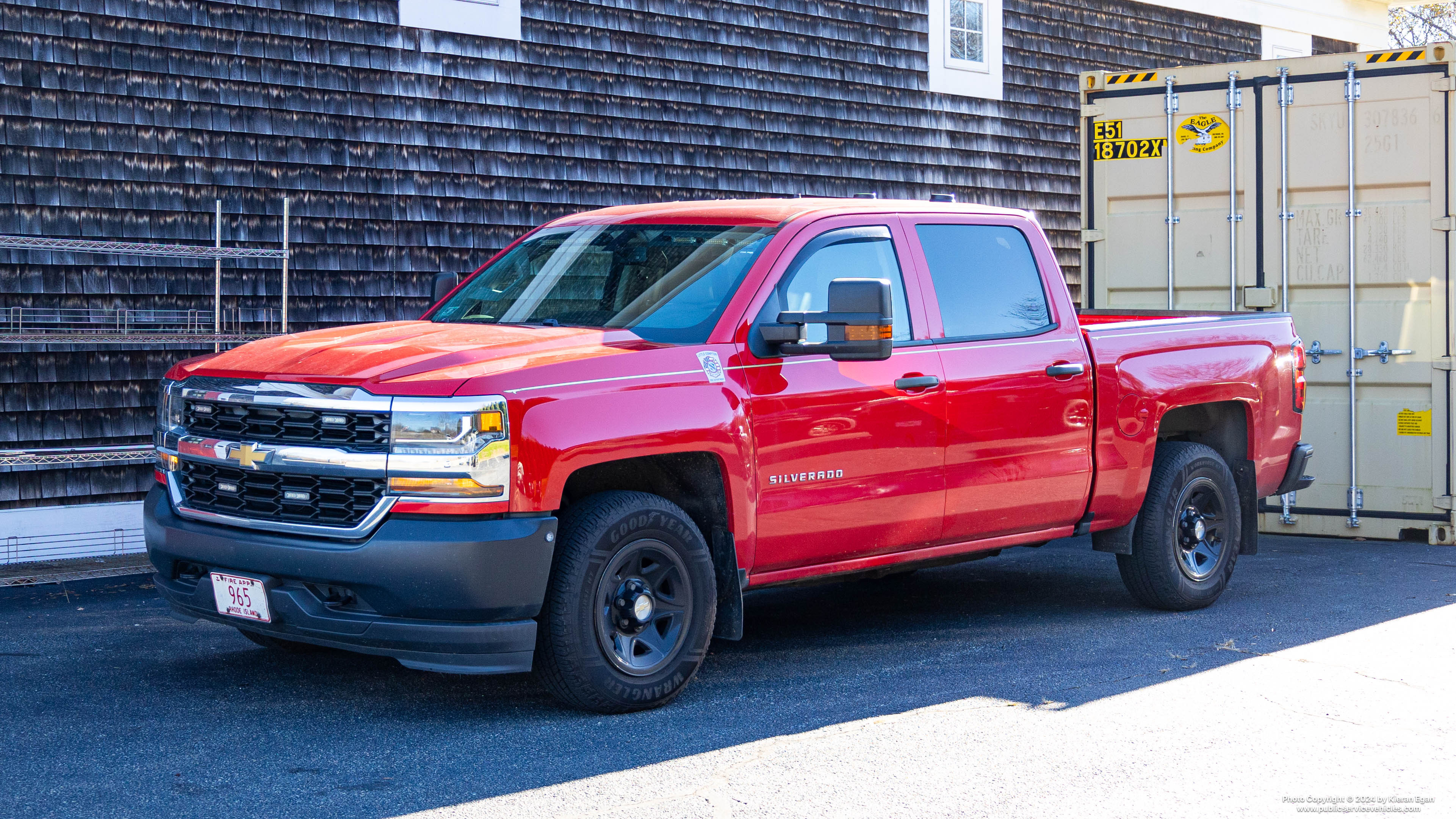 A photo  of Little Compton Fire
            Car 2, a 2017 Chevrolet Silverado             taken by Kieran Egan