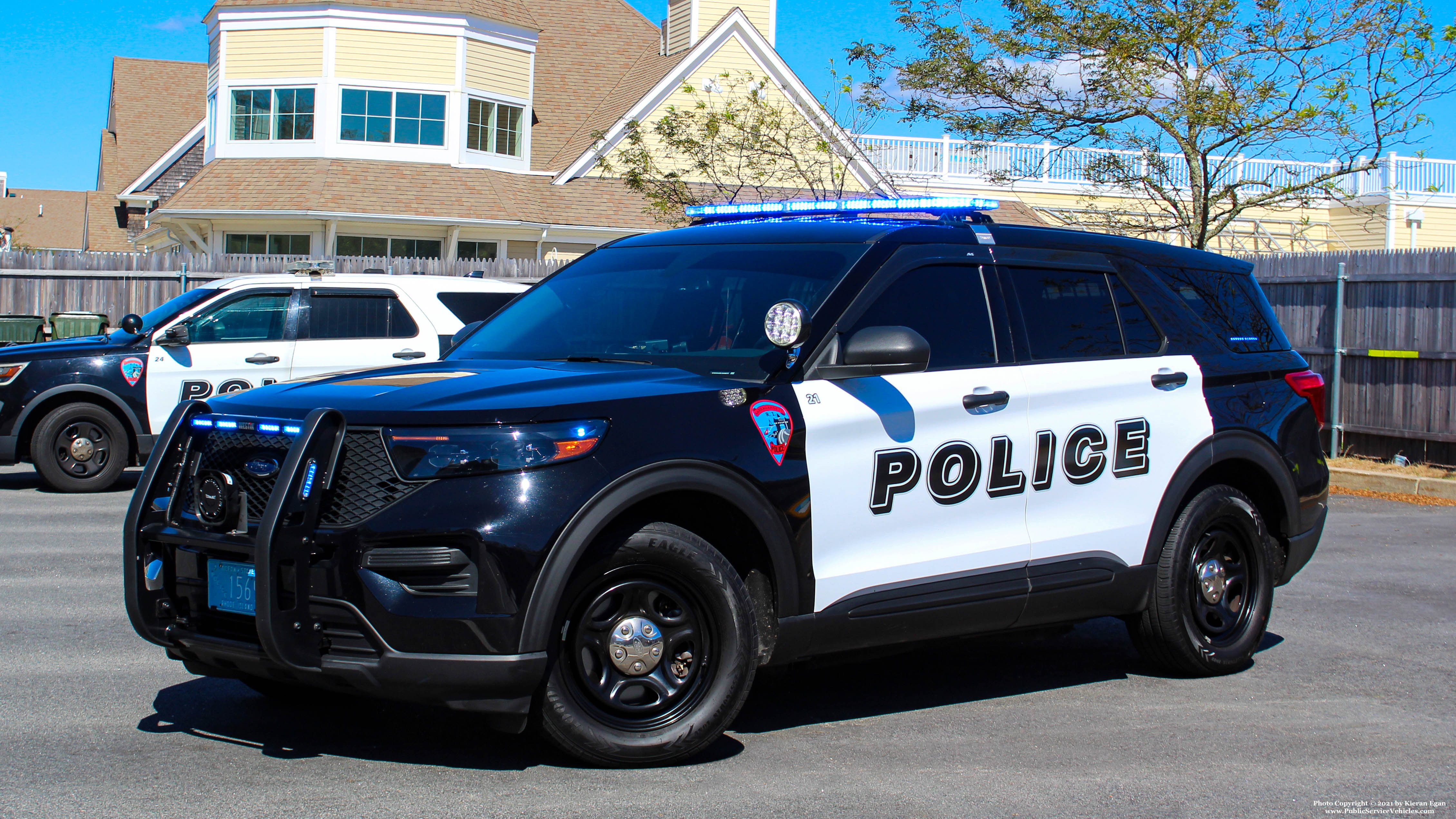 A photo  of Narragansett Police
            Car 21, a 2020 Ford Police Interceptor Utility             taken by Kieran Egan