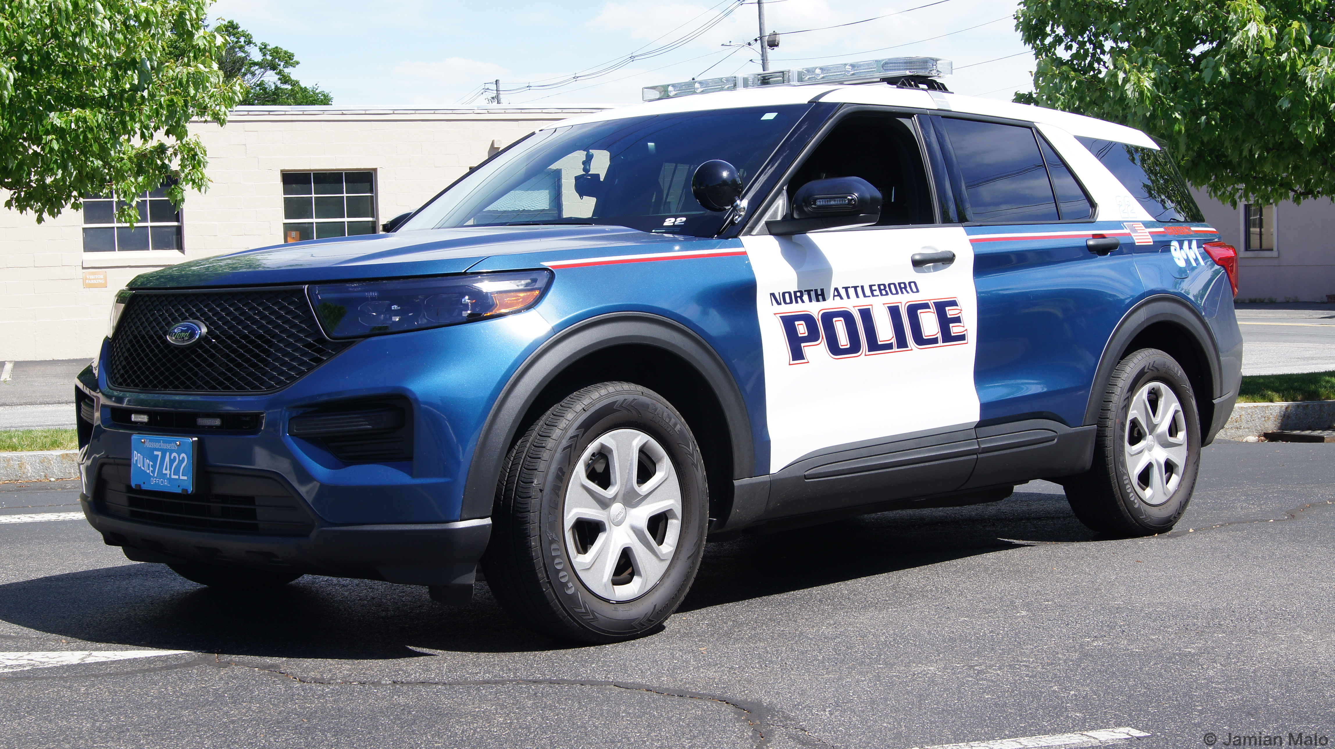 A photo  of North Attleborough Police
            Cruiser 22, a 2020 Ford Police Interceptor Utility             taken by Jamian Malo