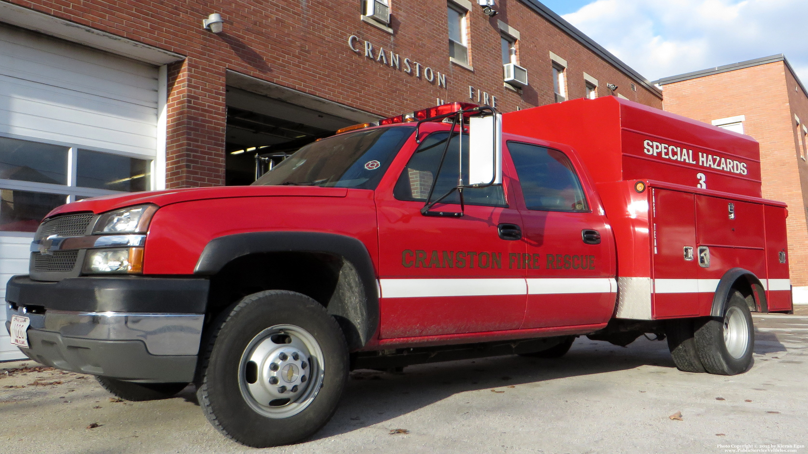 A photo  of Cranston Fire
            Special Hazards 3, a 2003 Chevrolet             taken by Kieran Egan