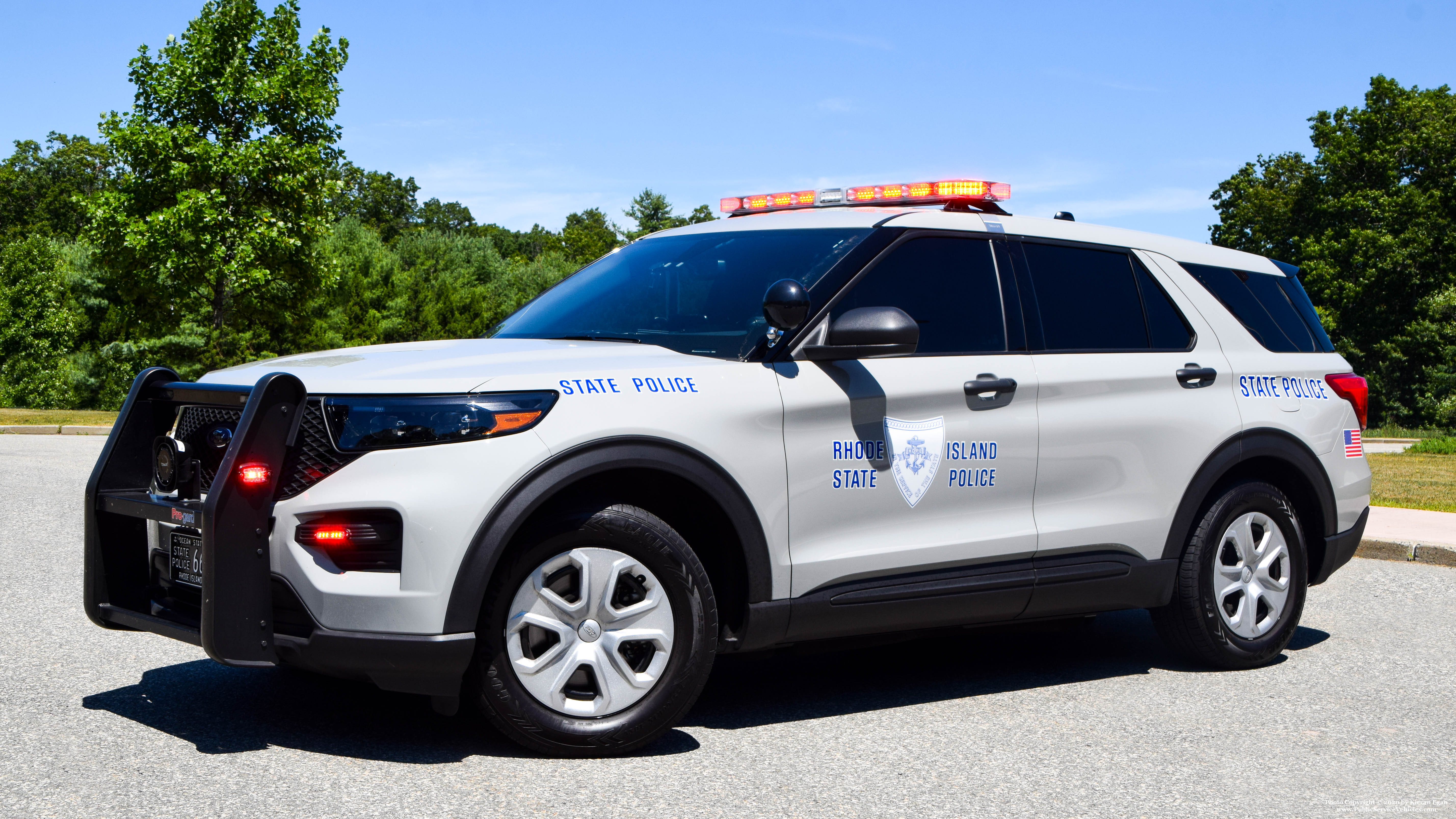 A photo  of Rhode Island State Police
            Cruiser 66, a 2020 Ford Police Interceptor Utility             taken by Kieran Egan