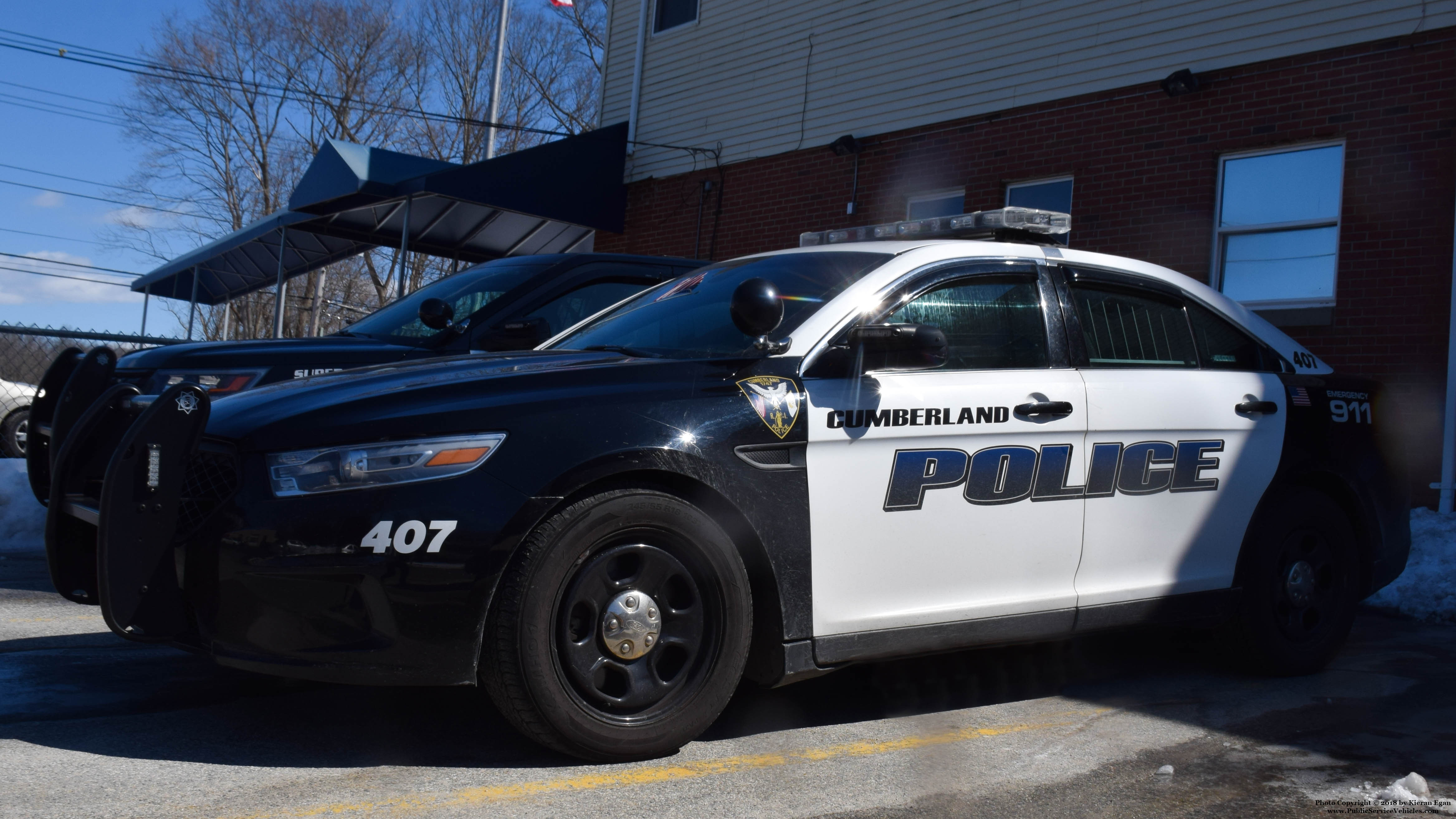 A photo  of Cumberland Police
            Cruiser 407, a 2013-2018 Ford Police Interceptor Sedan             taken by Kieran Egan