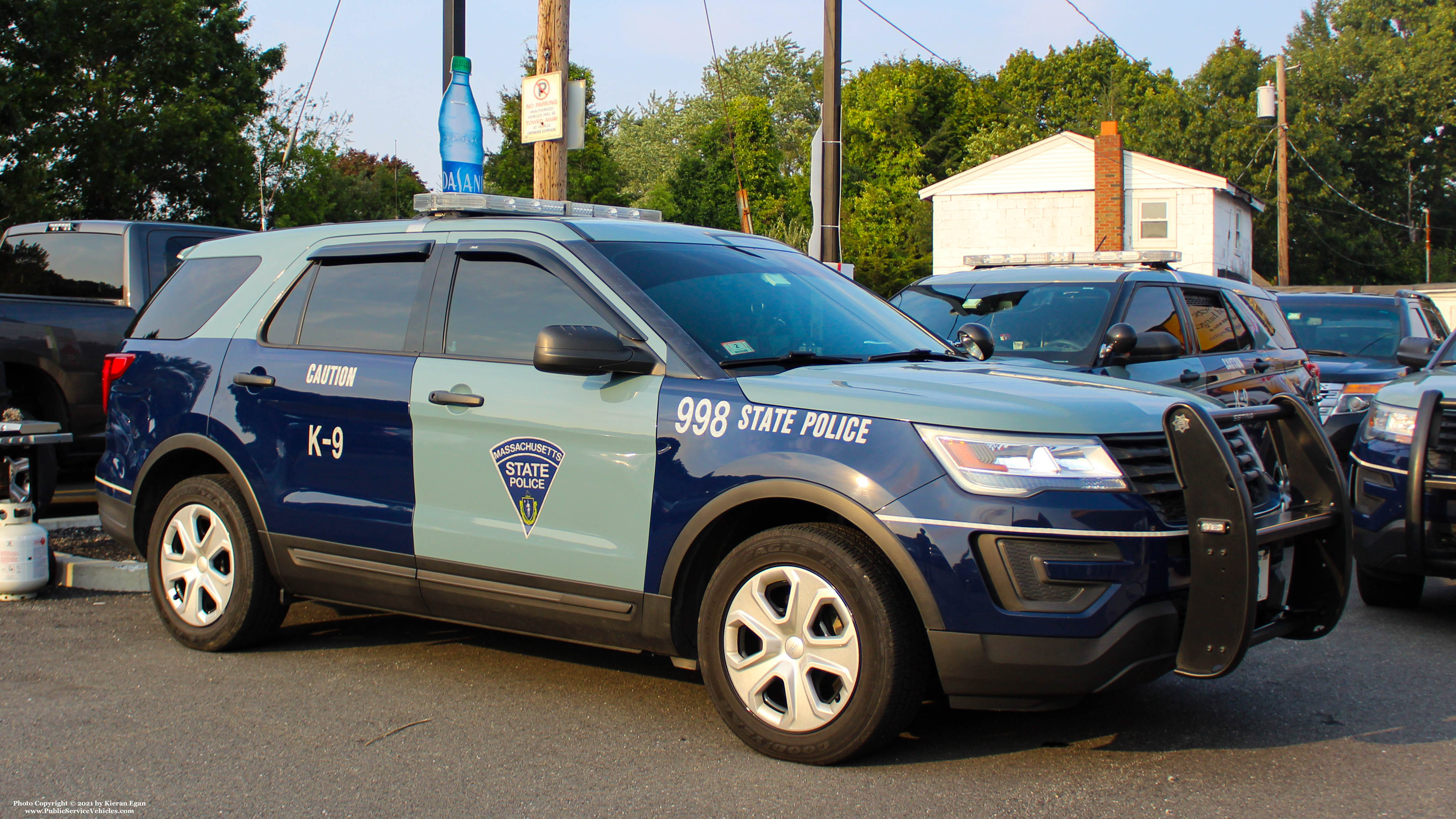 A photo  of Massachusetts State Police
            Cruiser 998, a 2016-2019 Ford Police Interceptor Utility             taken by Kieran Egan