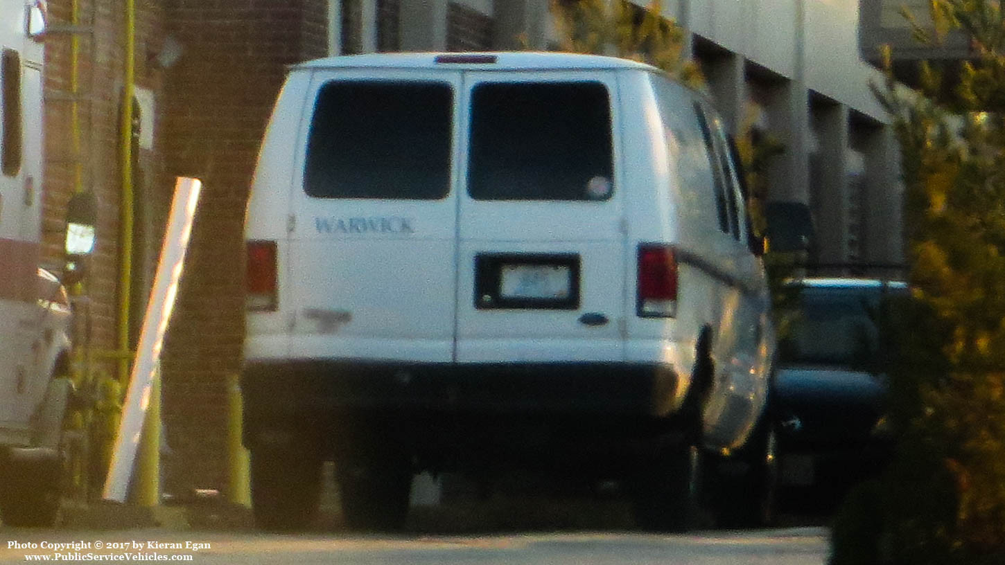 A photo  of Warwick Public Works
            Van 845, a 1997-2007 Ford Econoline             taken by Kieran Egan