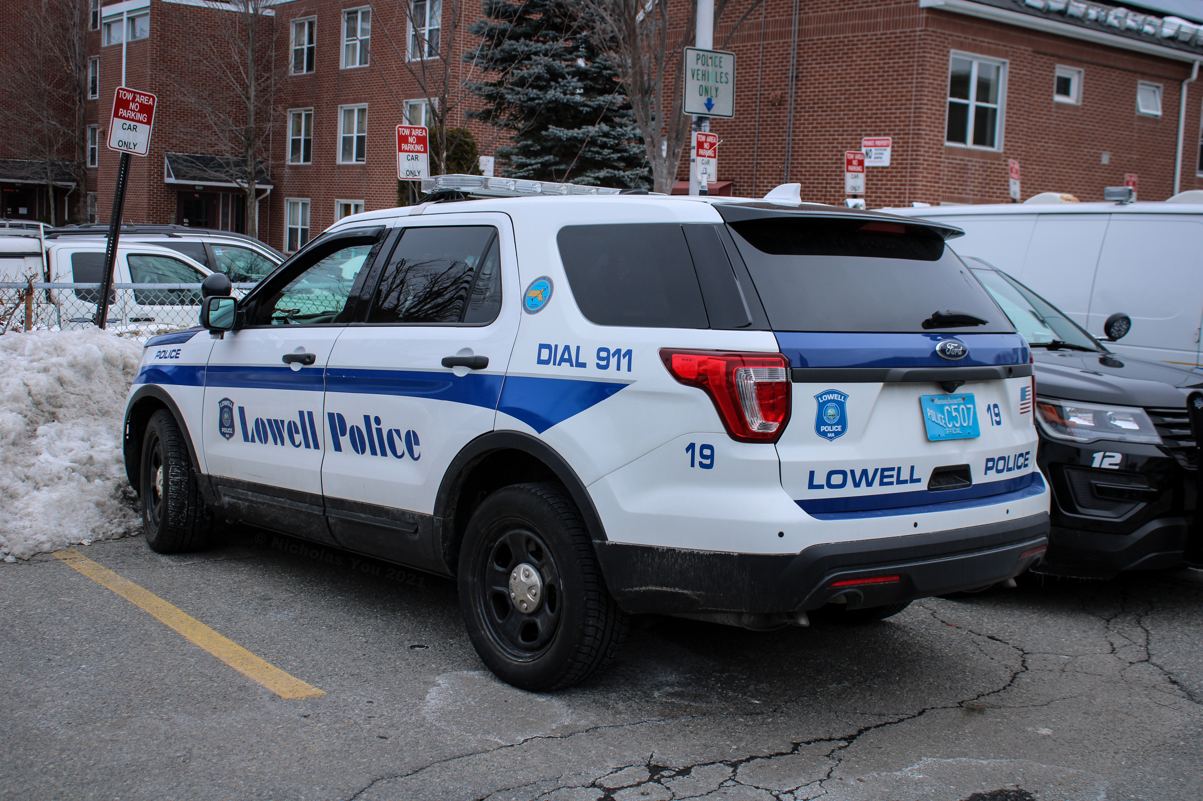 A photo  of Lowell Police
            Car 19, a 2017 Ford Police Interceptor Utility             taken by Nicholas You