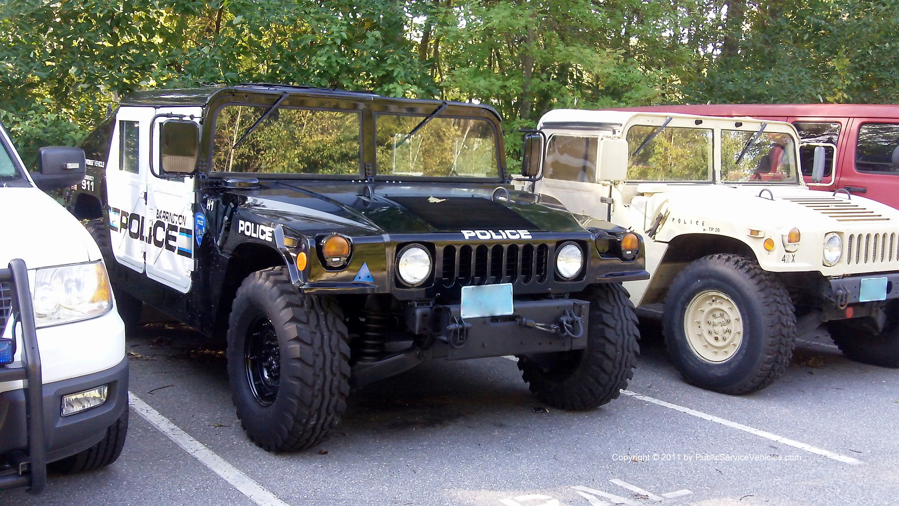 A photo  of Barrington Police
            Humvee 1, a 1993 AM General H3             taken by Kieran Egan