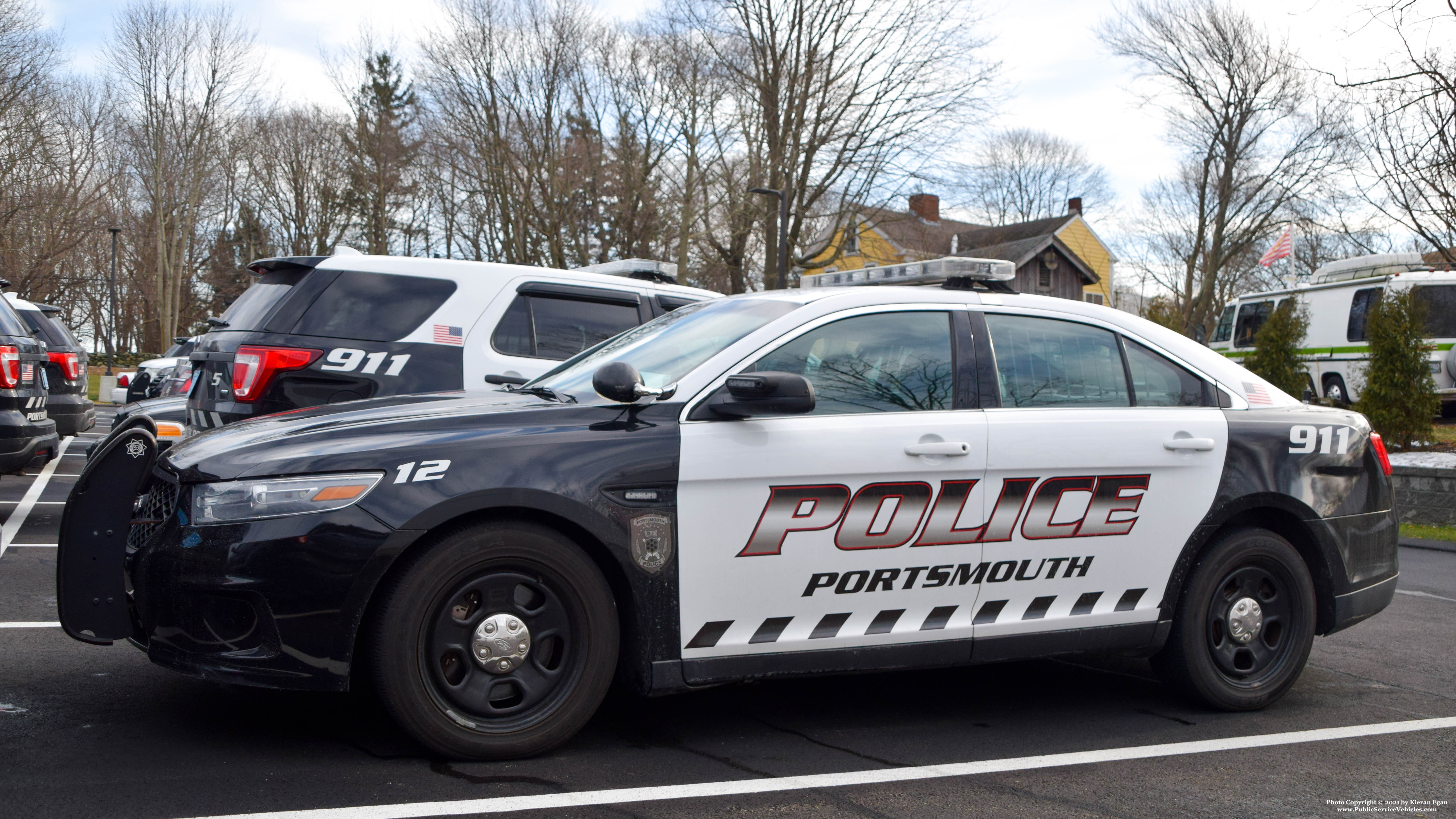 A photo  of Portsmouth Police
            Car 12, a 2014 Ford Police Interceptor Sedan             taken by Kieran Egan