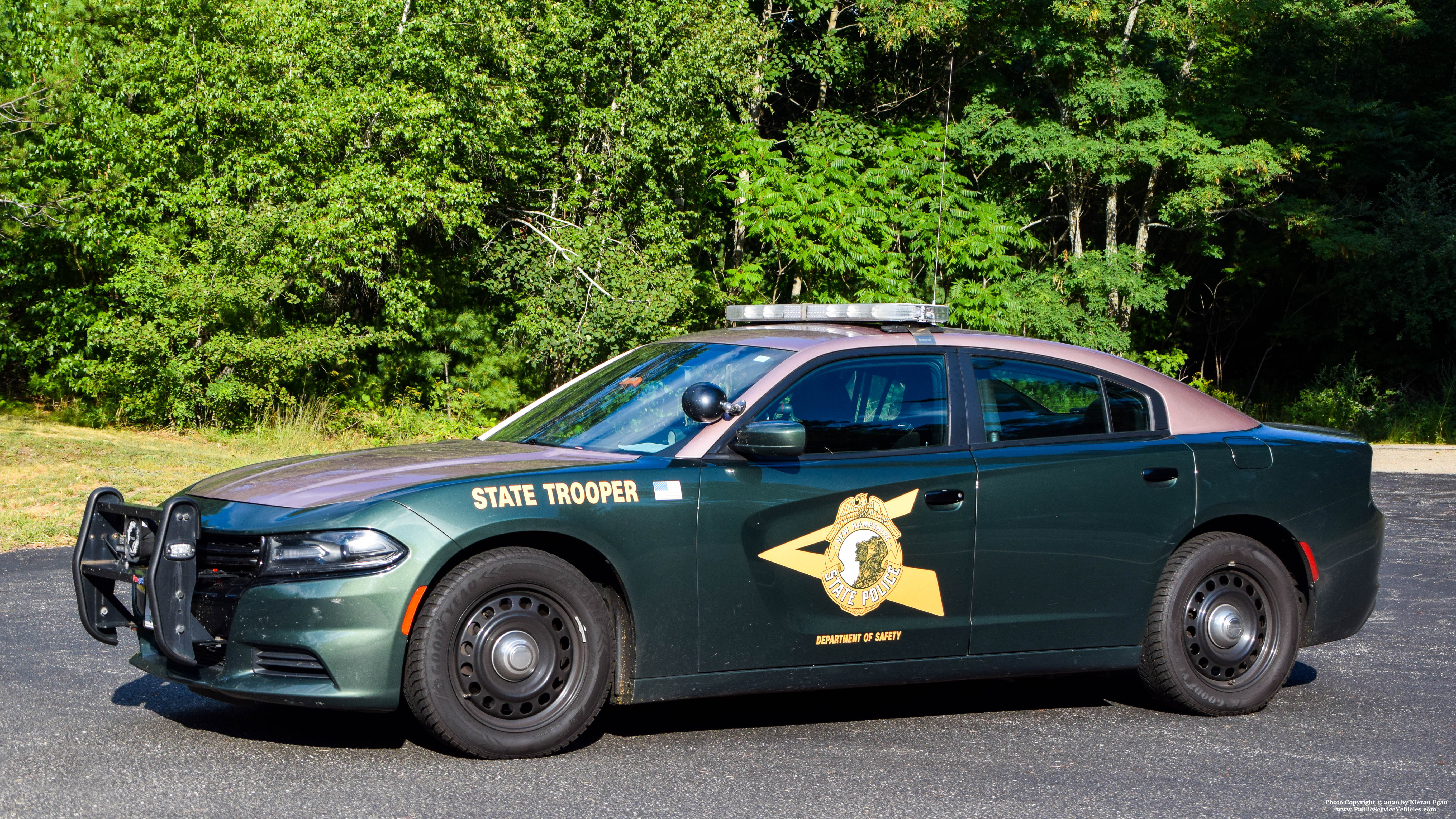 A photo  of New Hampshire State Police
            Cruiser 105, a 2016 Dodge Charger             taken by Kieran Egan