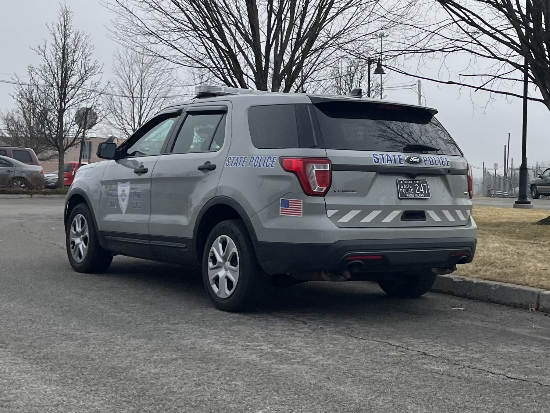 A photo  of Rhode Island State Police
            Cruiser 247, a 2017 Ford Police Interceptor Utility             taken by @riemergencyvehicles